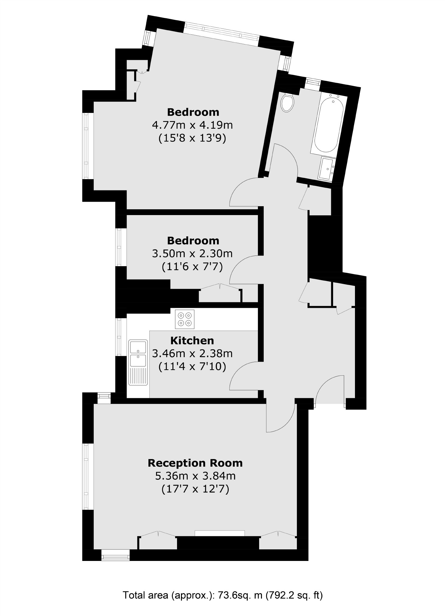 Flat 10, Fitzjohns House, 46, Fitzjohns Avenue, London floorplan