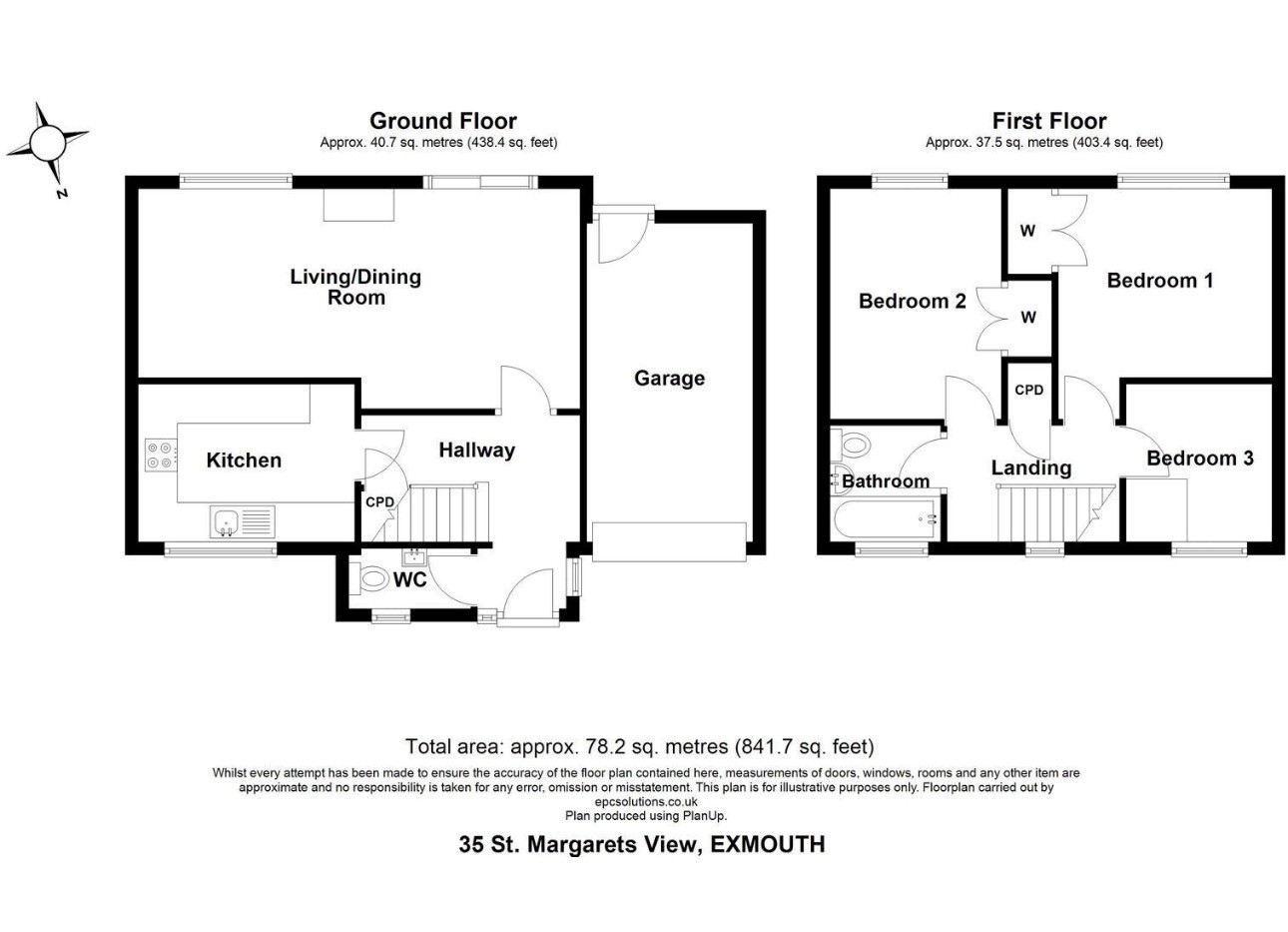 35, St. Margarets View, Exmouth floorplan