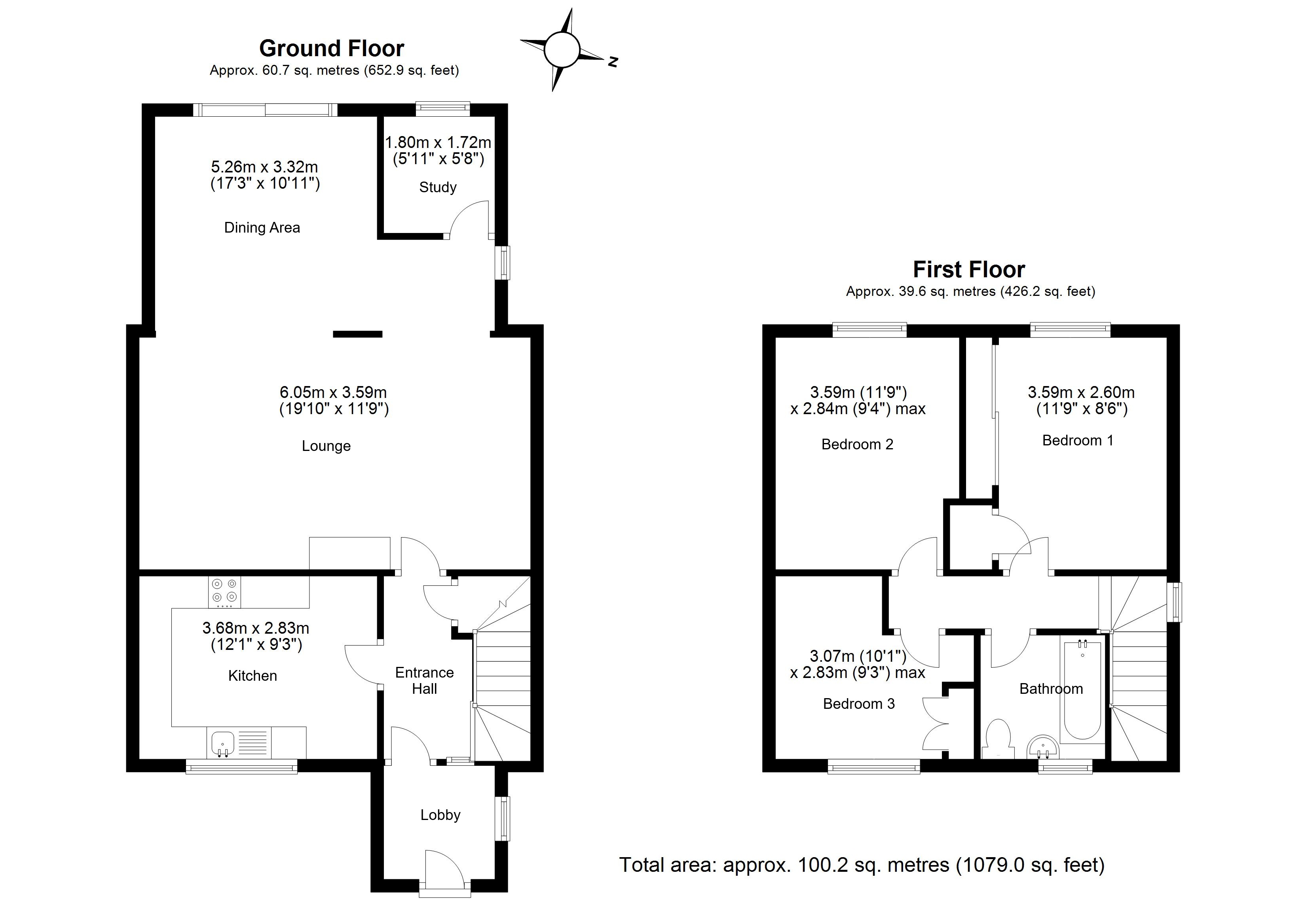 152, Town Lane, Benington floorplan