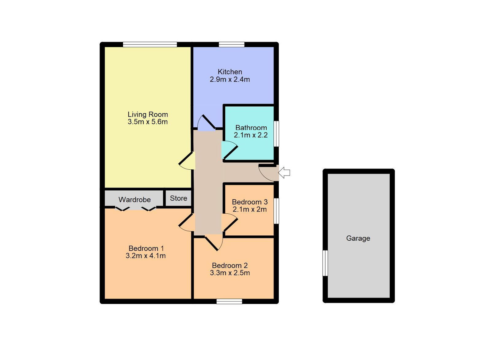 64, Purbeck Drive, Bury floorplan