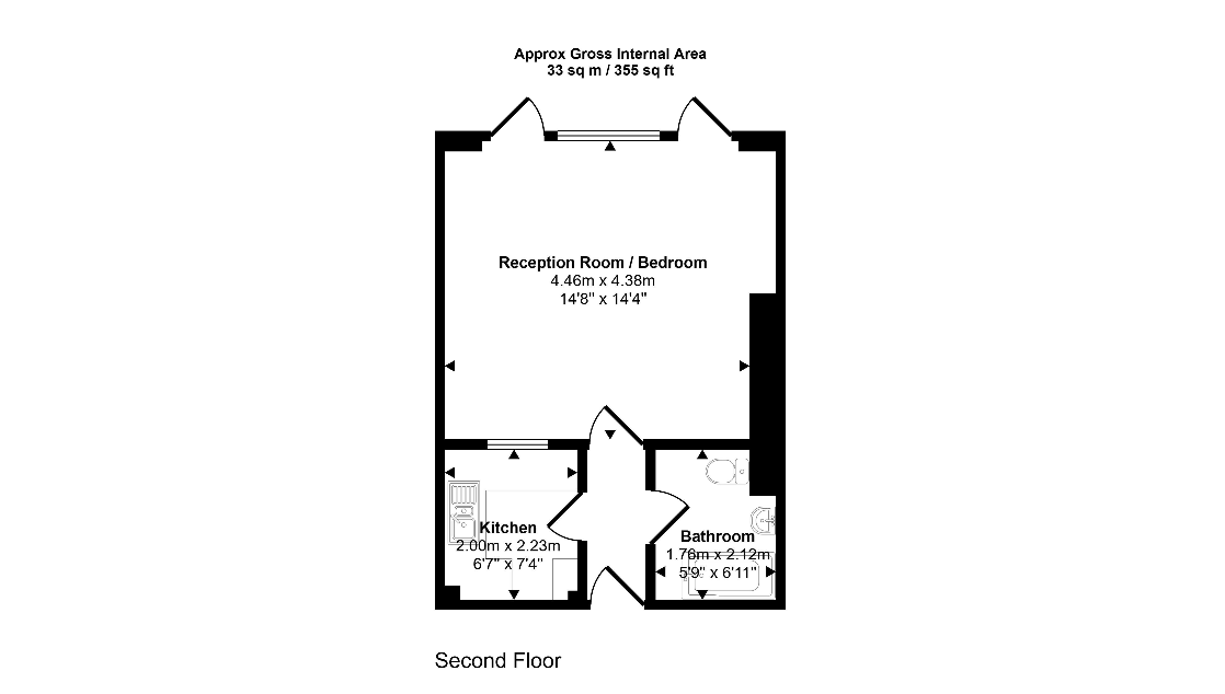9, 4, The Mansions, London floorplan