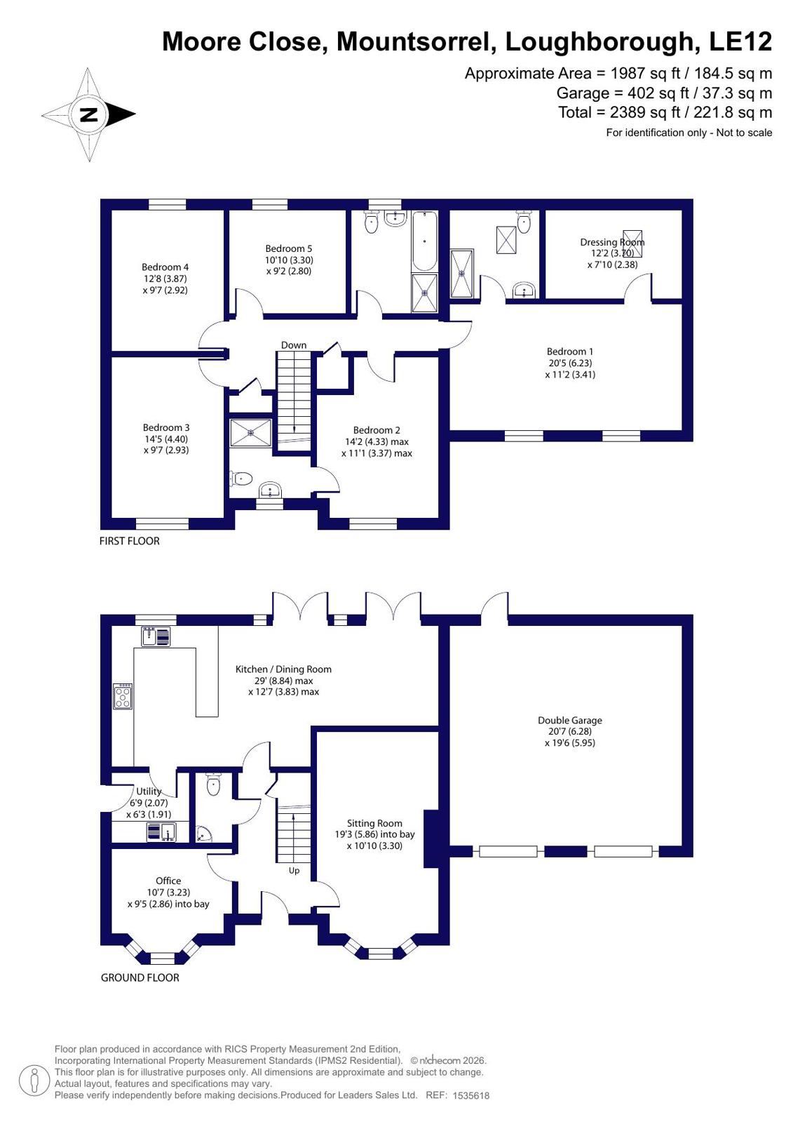 Moore Close, Loughborough floorplan