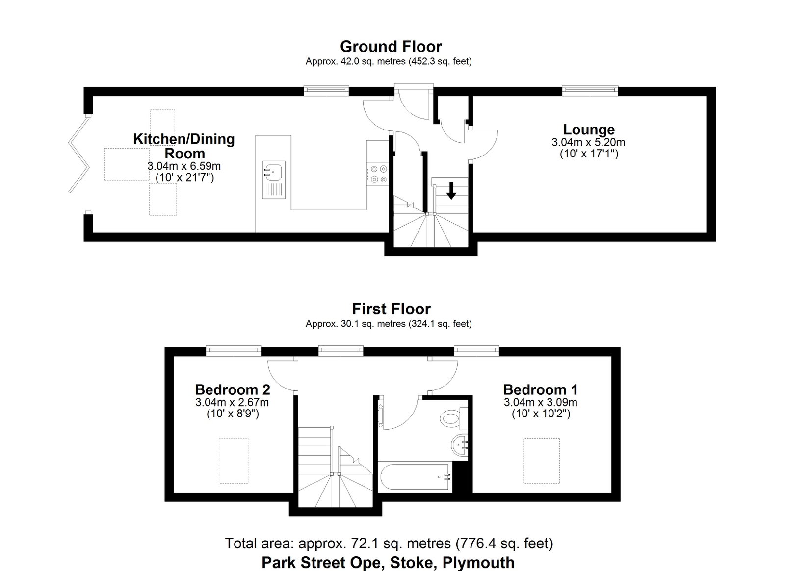 15, Park Street Ope, Plymouth floorplan