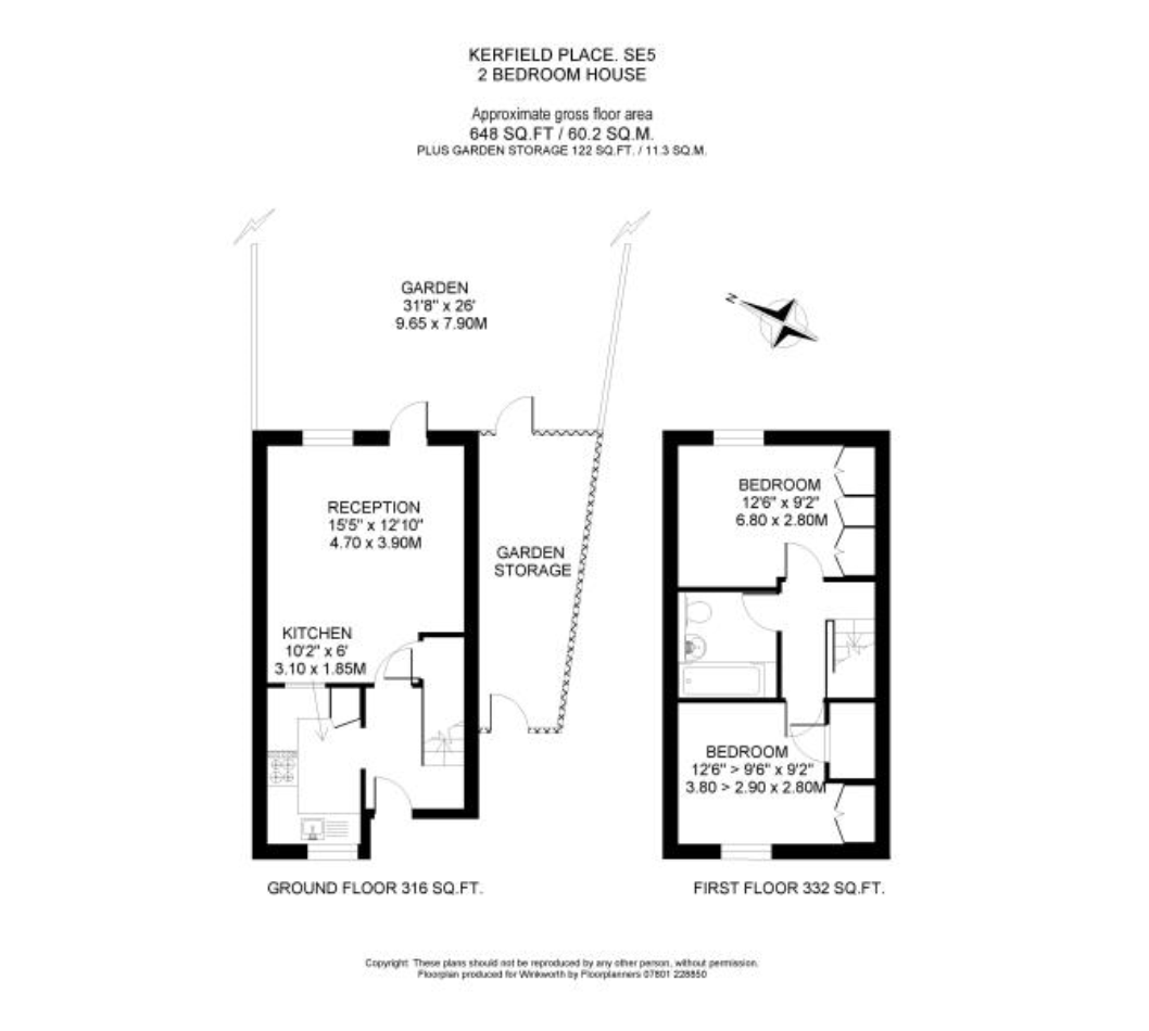 1, Kerfield Place, London floorplan