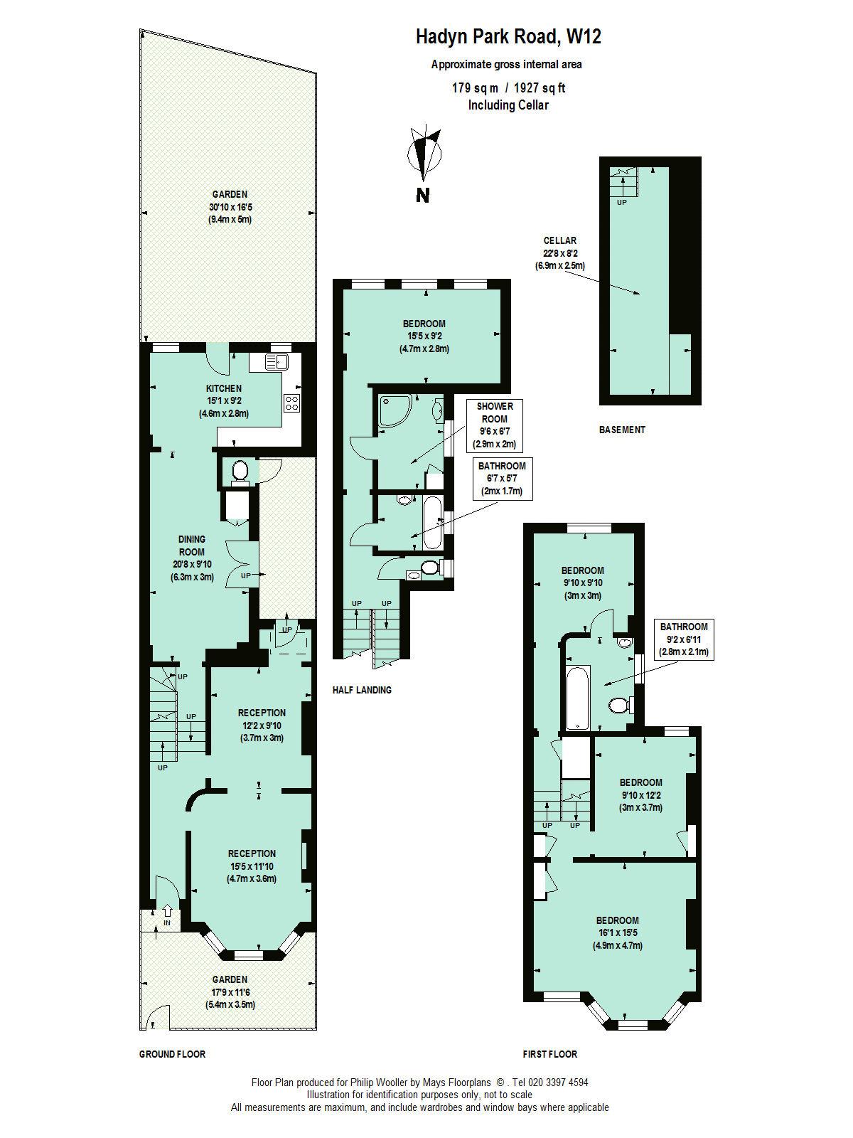 37, Hadyn Park Road, London floorplan
