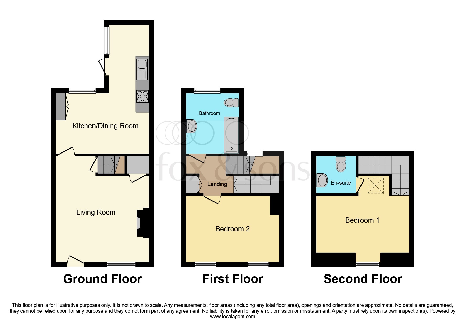 2, Trinity Cottages, Dorchester floorplan