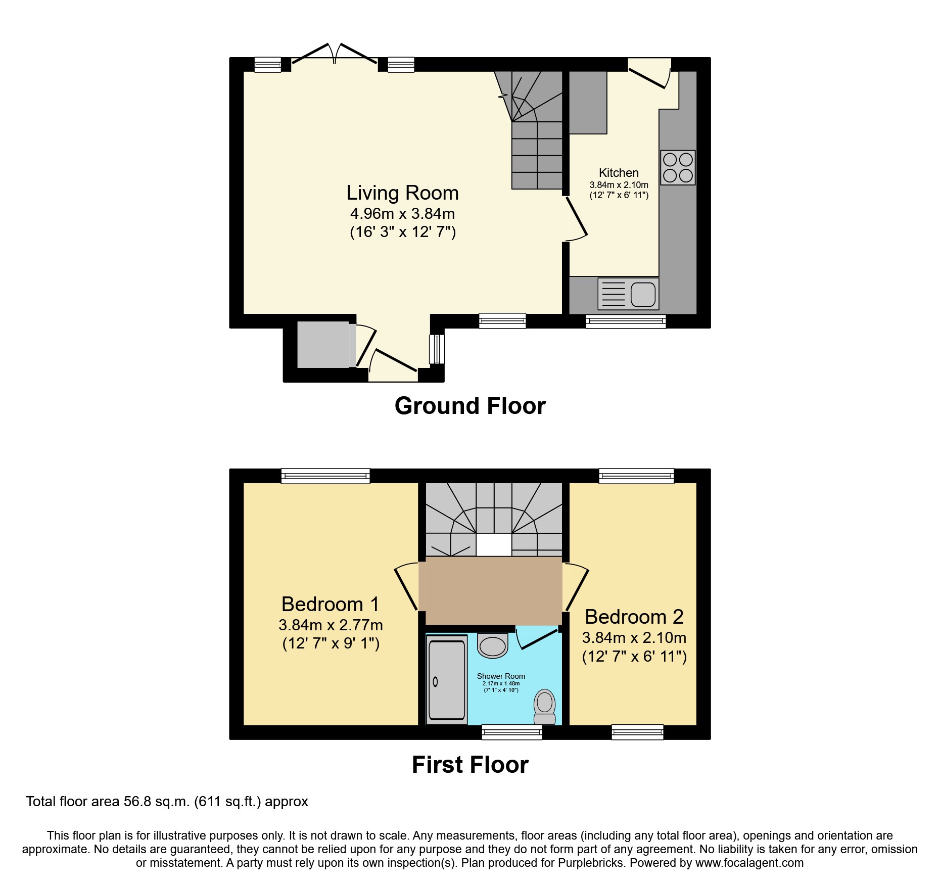 13, Treelands Walk, Salford floorplan