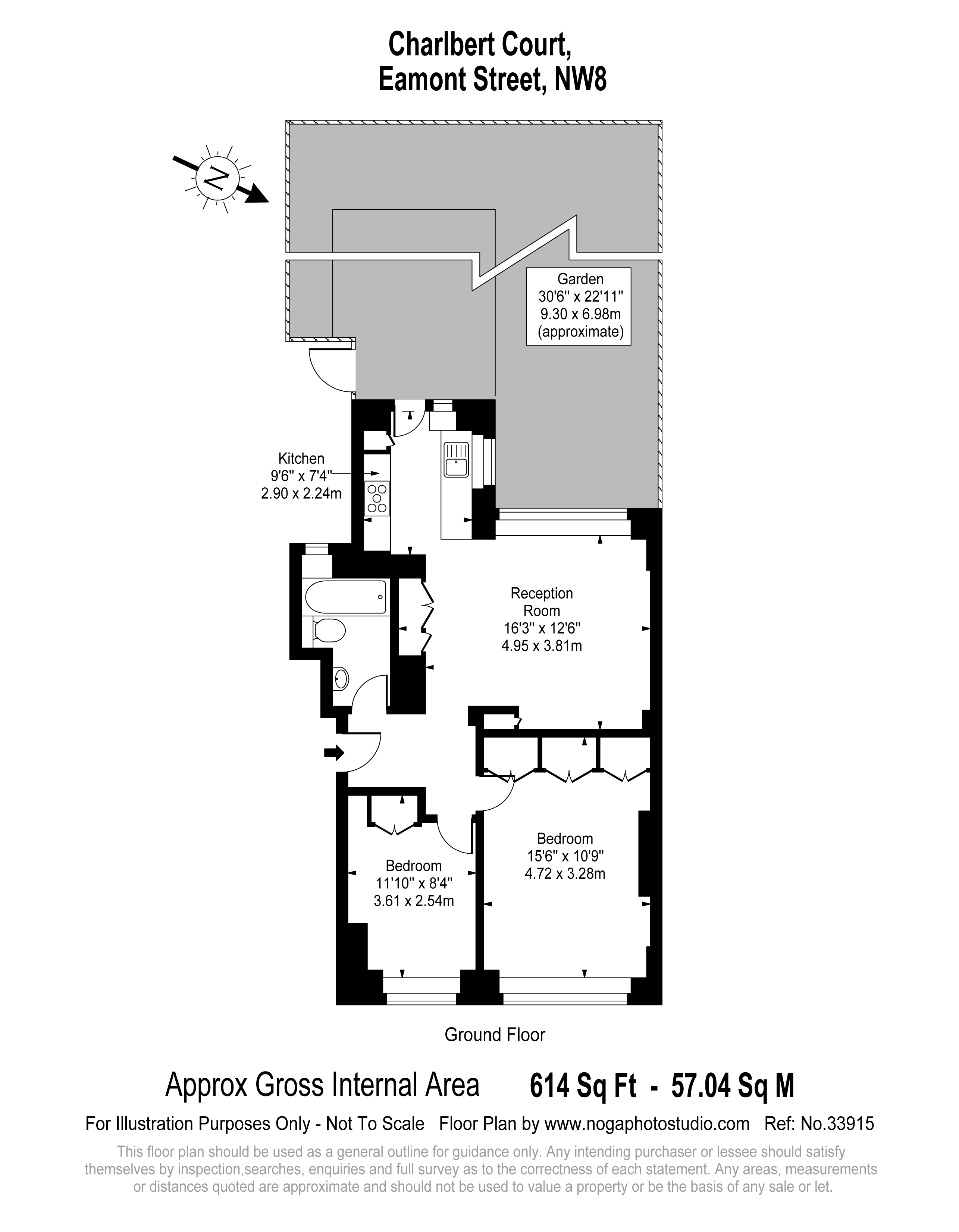 93, Charlbert Court, St John's Wood floorplan