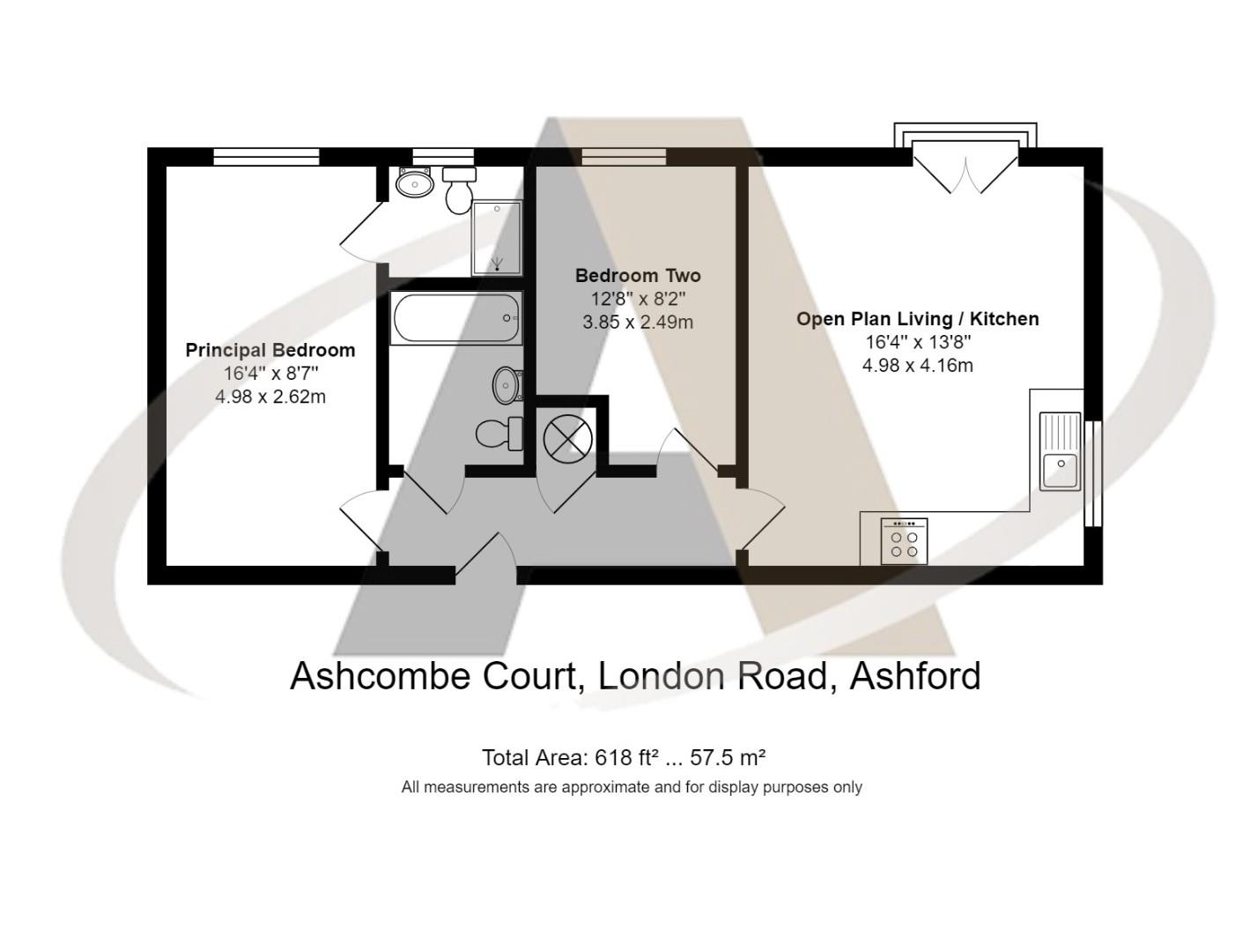 14, Ashcombe Court, Ashford floorplan