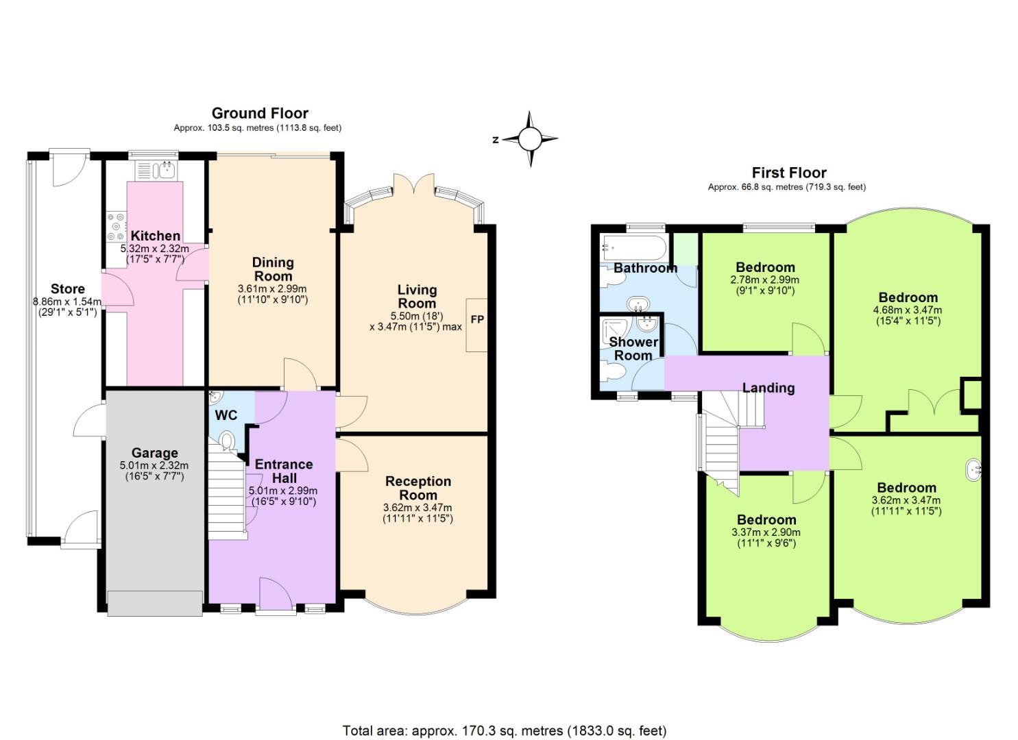 217, Musters Road, Nottingham floorplan