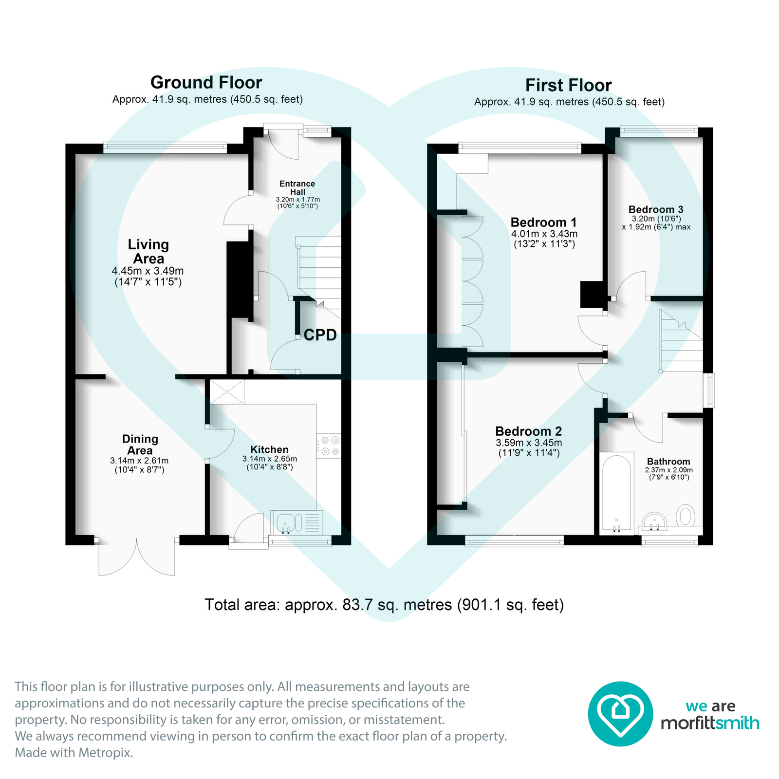 18, Chiltern Rise, Rotherham floorplan