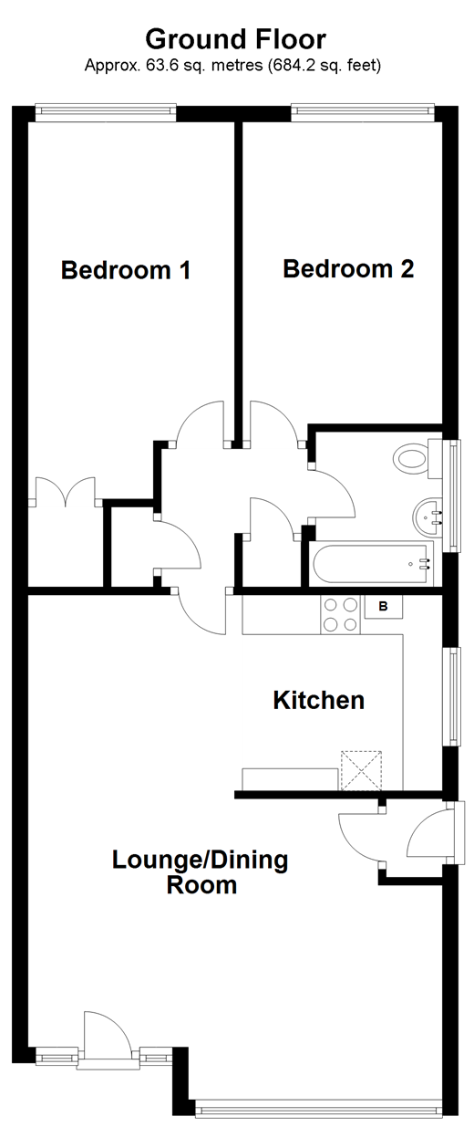 2 Bedrooms Flat for sale in Newton Court, Haywards Heath, West Sussex RH16