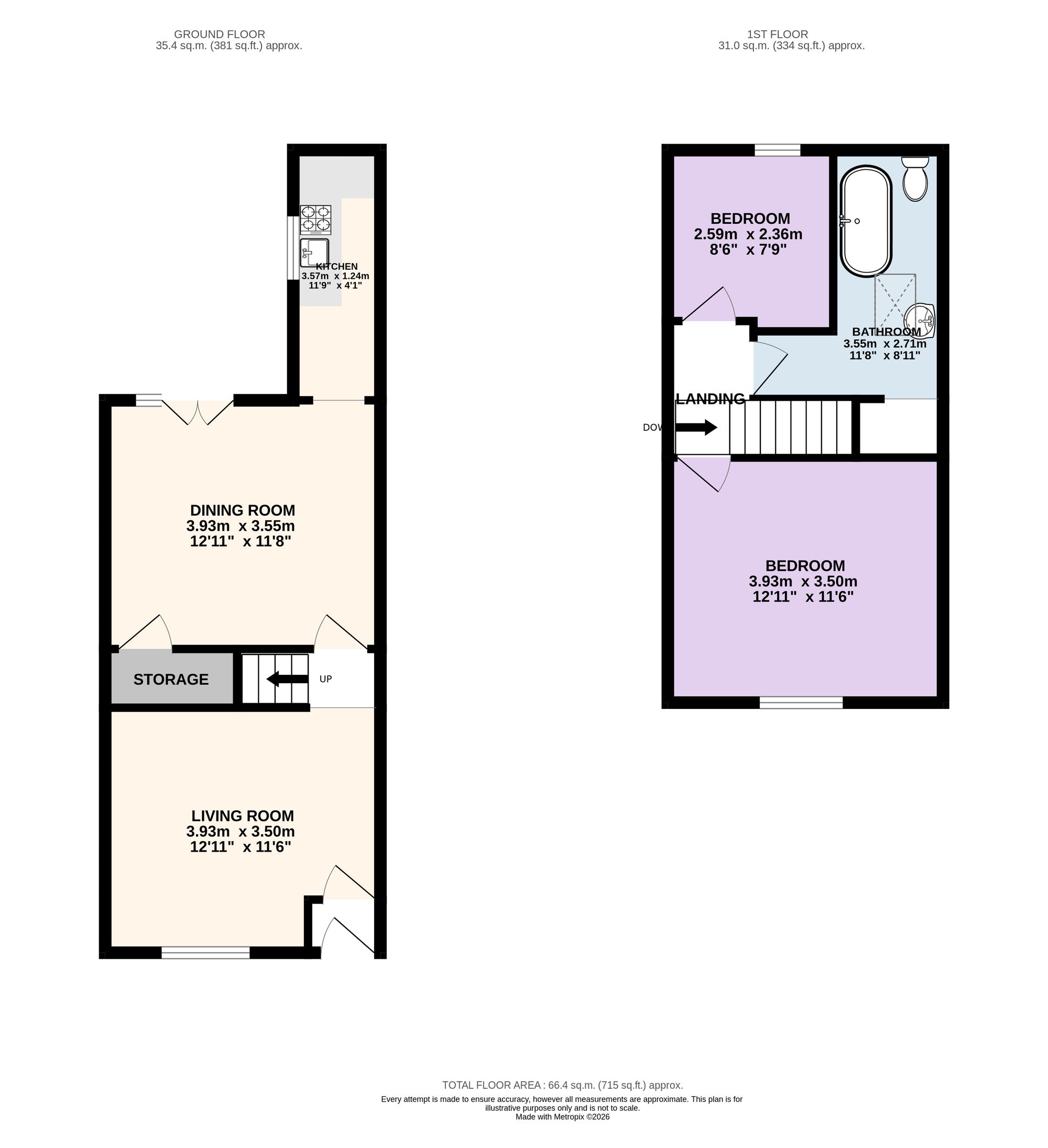 9 Water Street, Preston floorplan