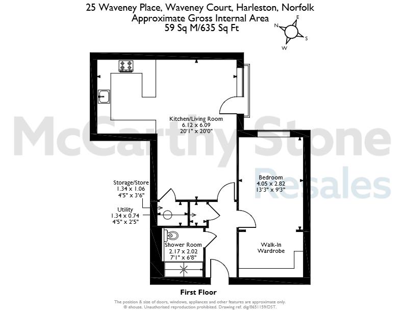25 Waveney Place, Mendham Lane, Harleston floorplan