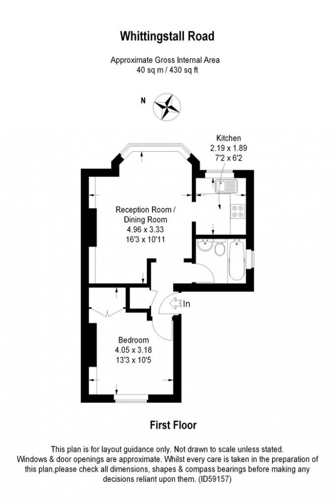1 Bedrooms Flat to rent in Whittingstall Road, Fulham SW6