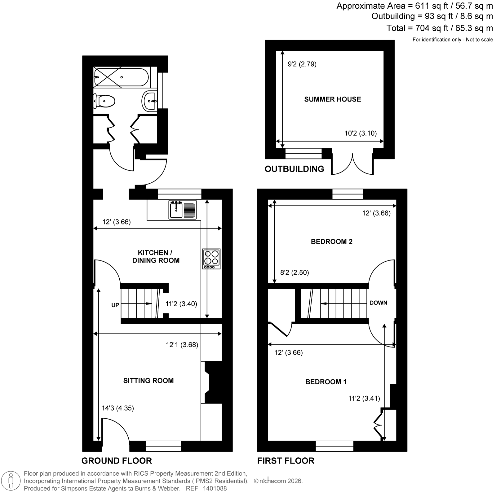 12, Summers Road, Godalming floorplan