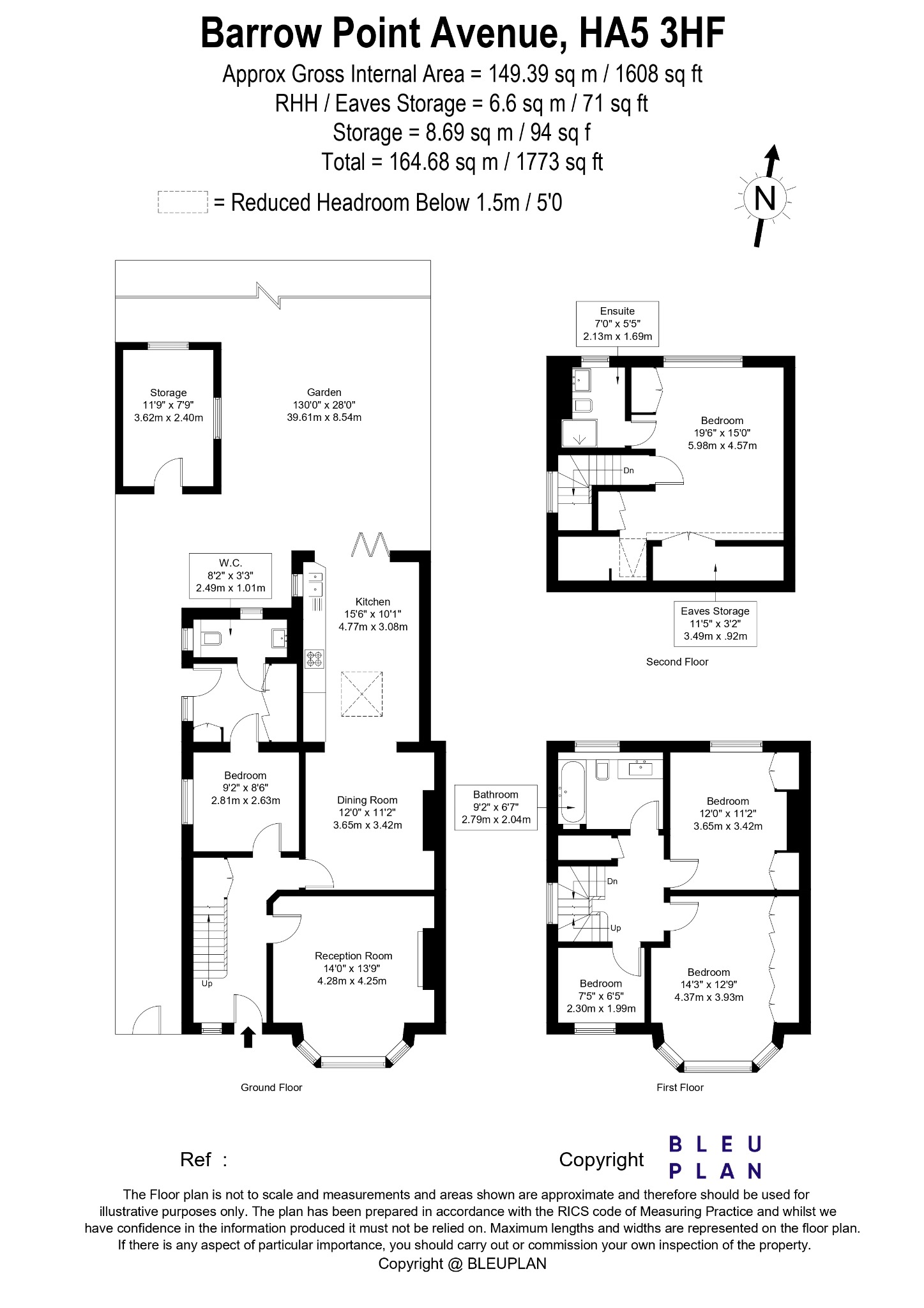 12, Barrow Point Avenue, Middlesex floorplan