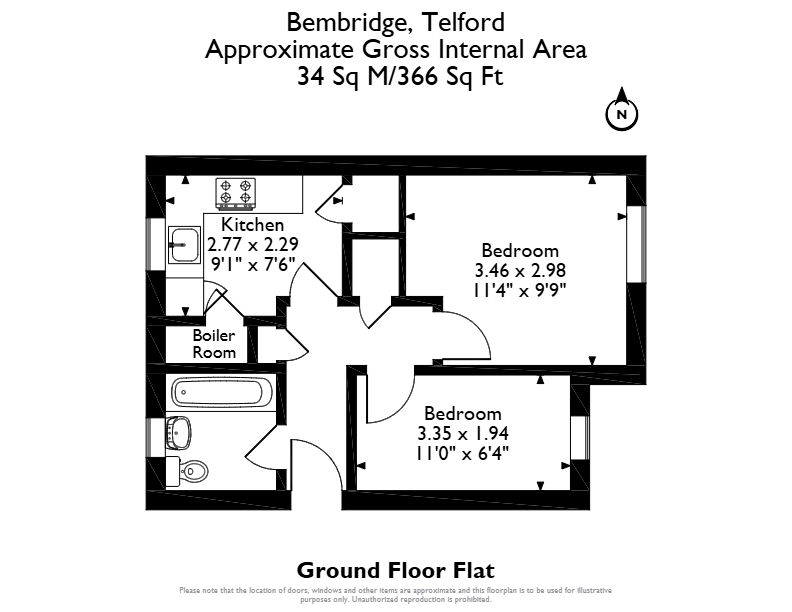 99, Bembridge, Telford floorplan