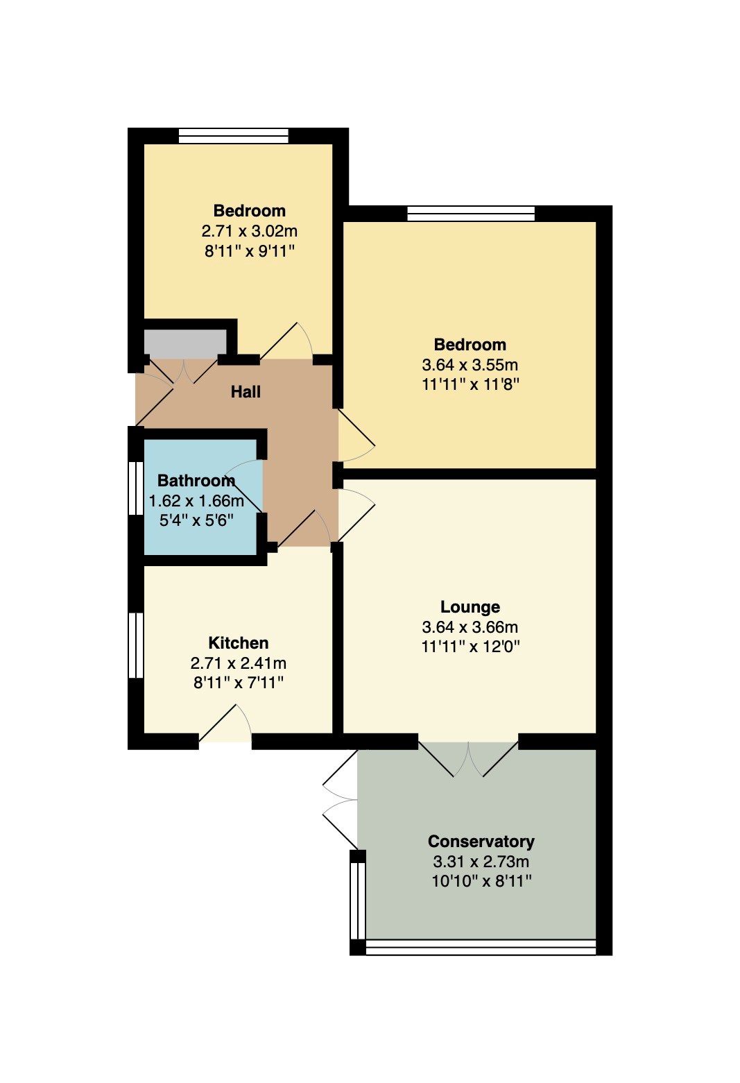 Hawthorn Avenue, Brook, Bury BL0, 2 bedroom semidetached