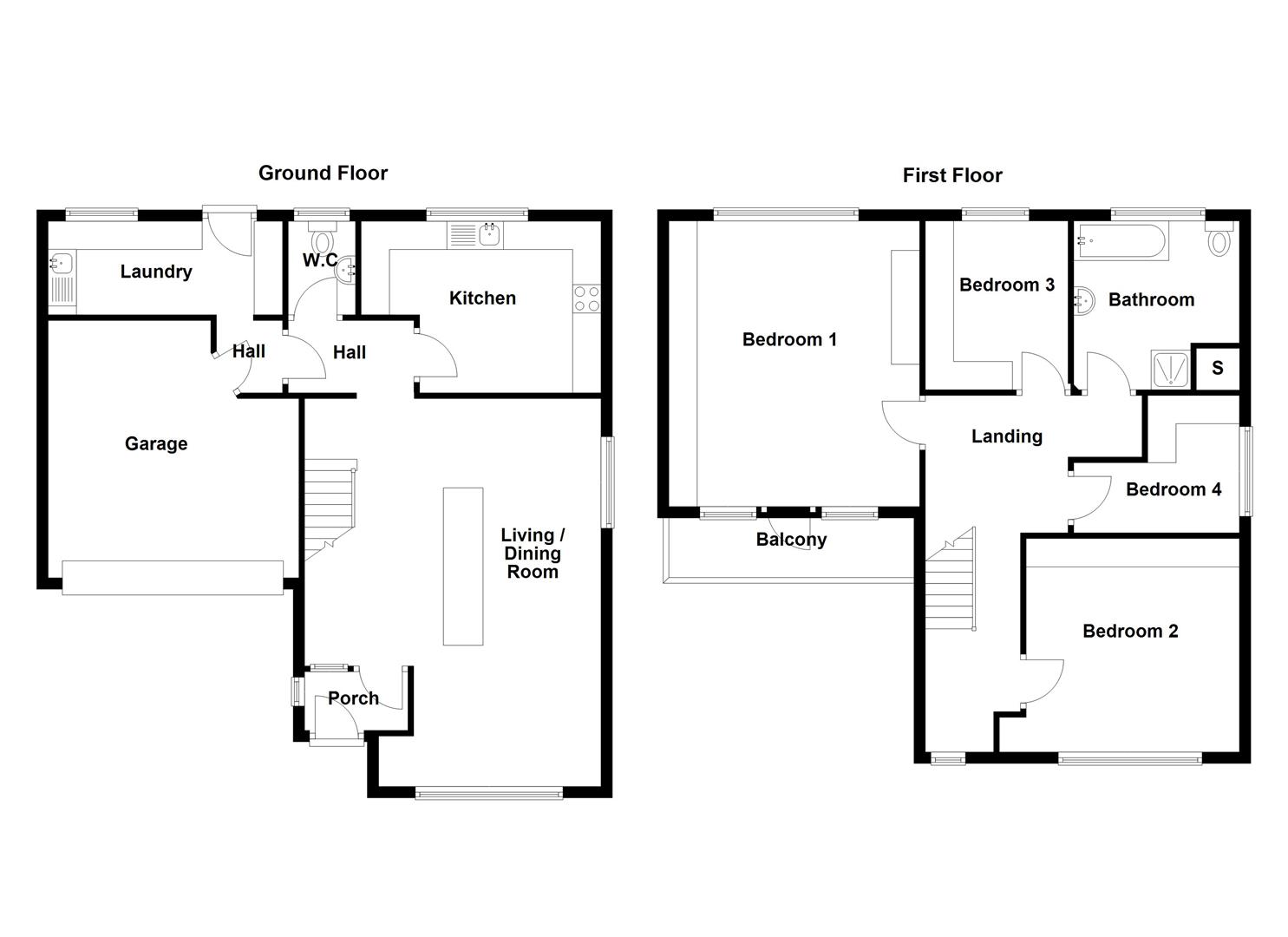10, New Lane, Brown Edge floorplan