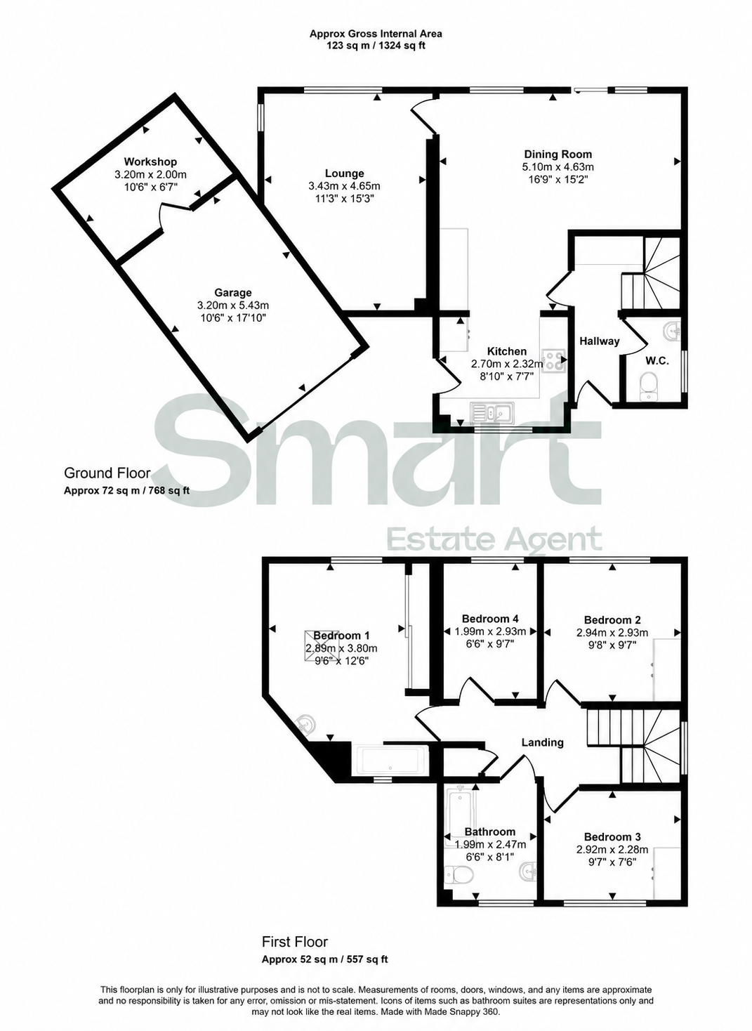 3, Chester Close, Exeter floorplan
