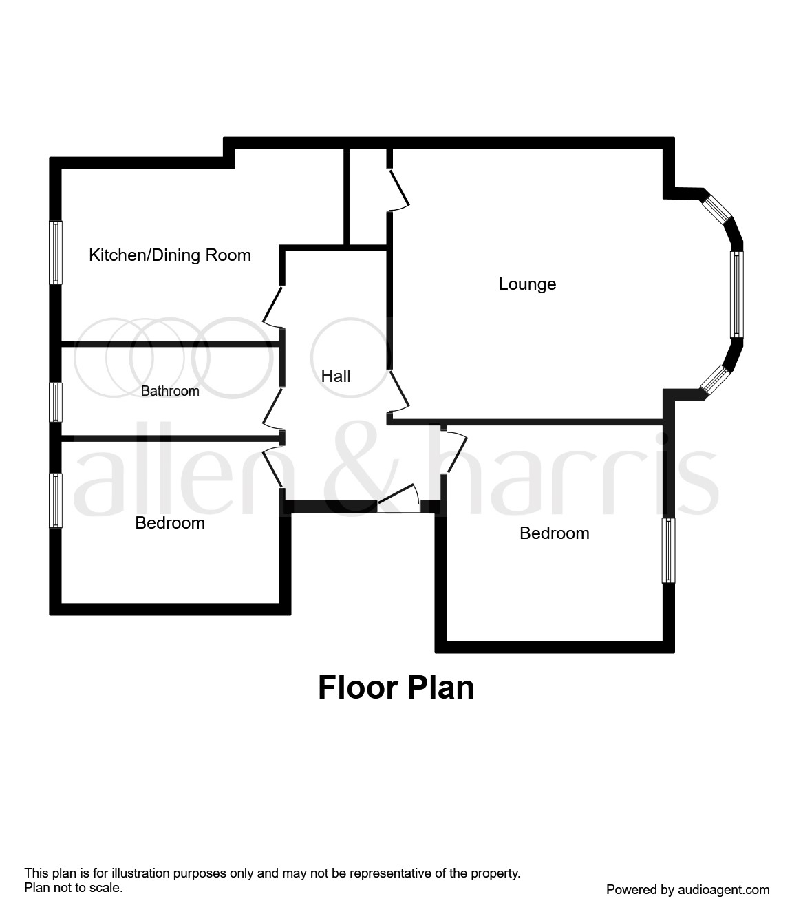 Kilmarnock Road, Shawlands, Glasgow G41, 2 bedroom flat for sale