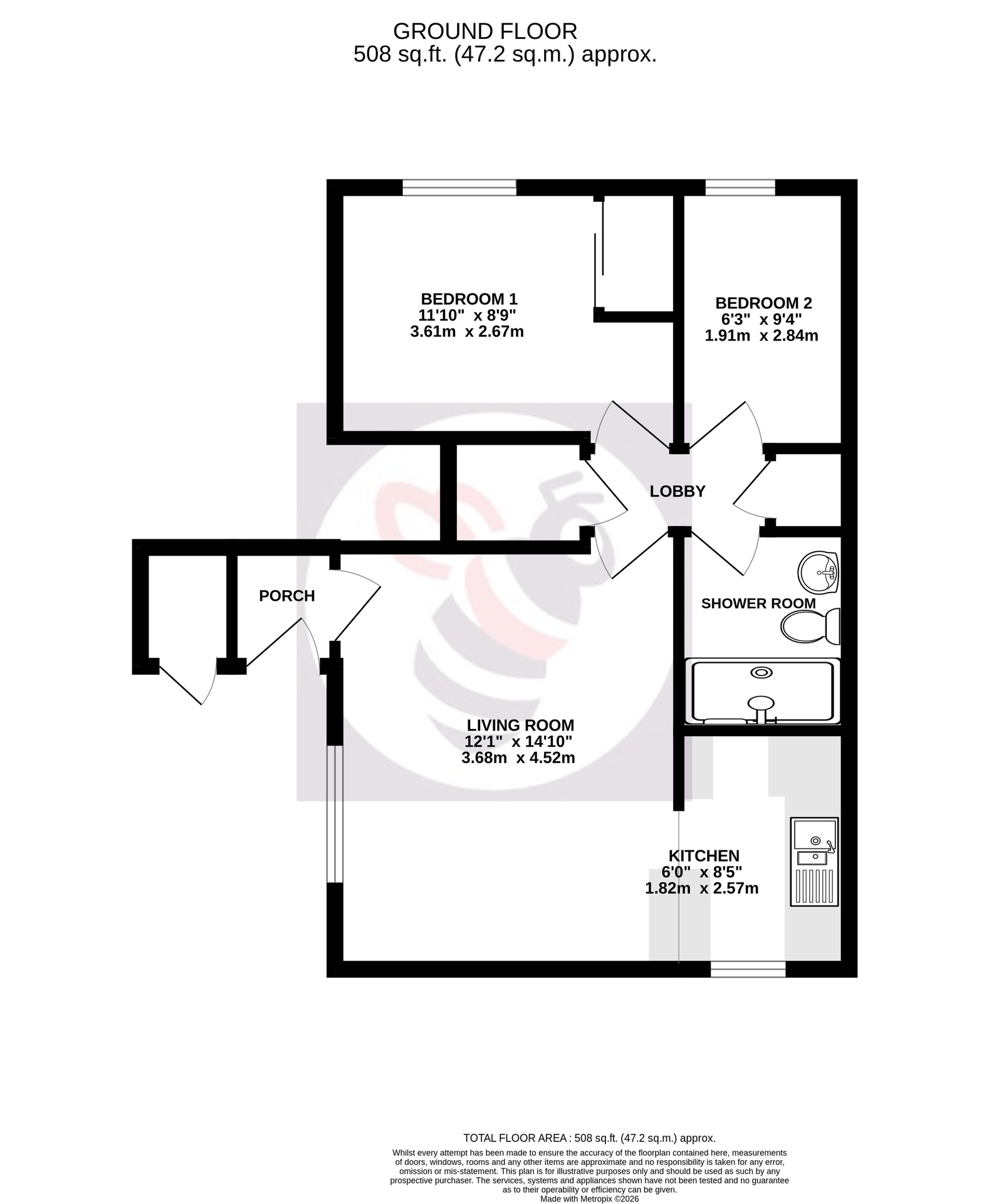 41 West Fryerne, Yateley floorplan
