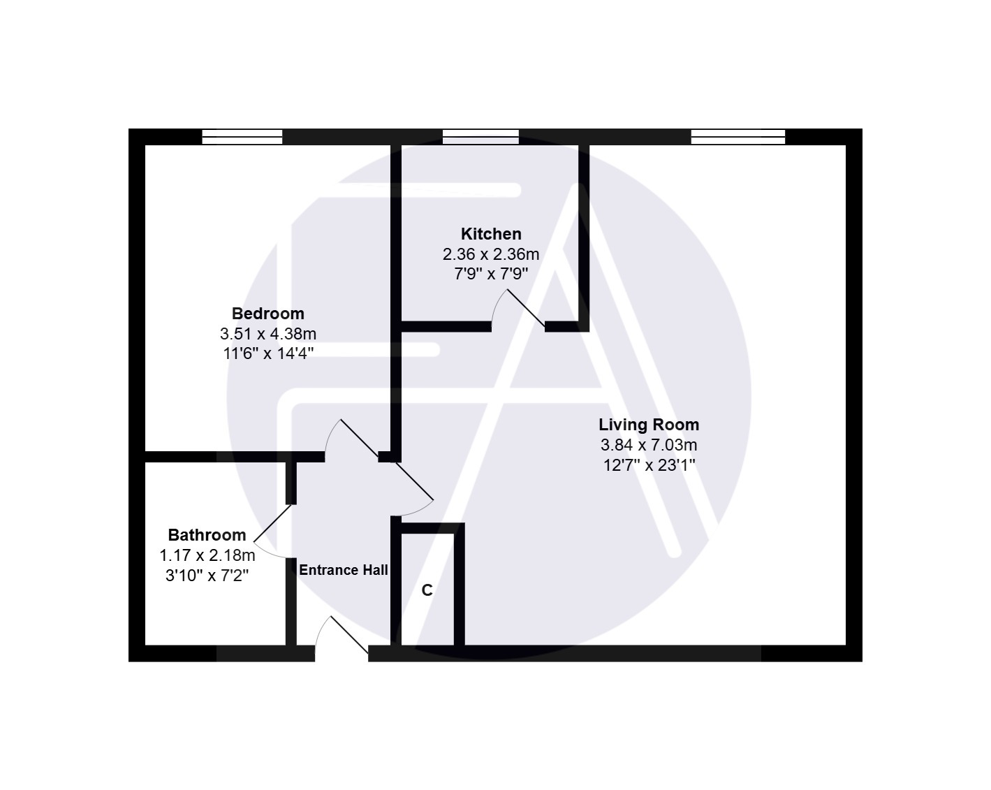 Apartment 48, Regency Court, Southport floorplan