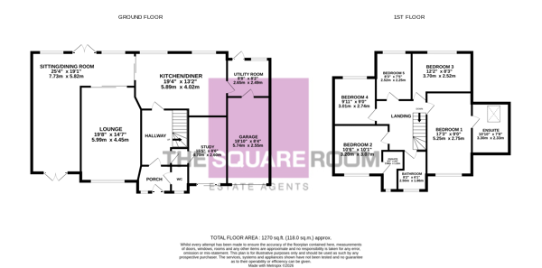5, Towbreck Gardens, Poulton-Le-Fylde floorplan