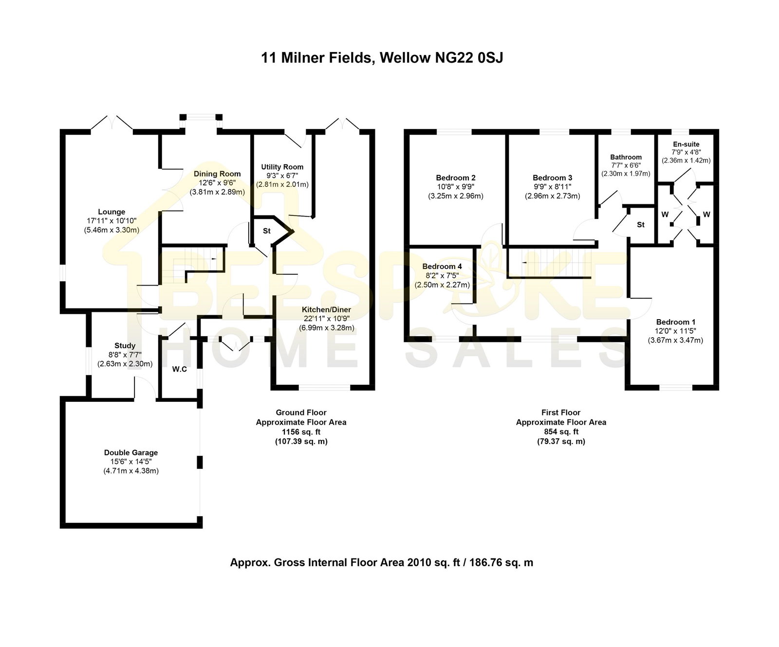 11, Milner Fields, Newark floorplan