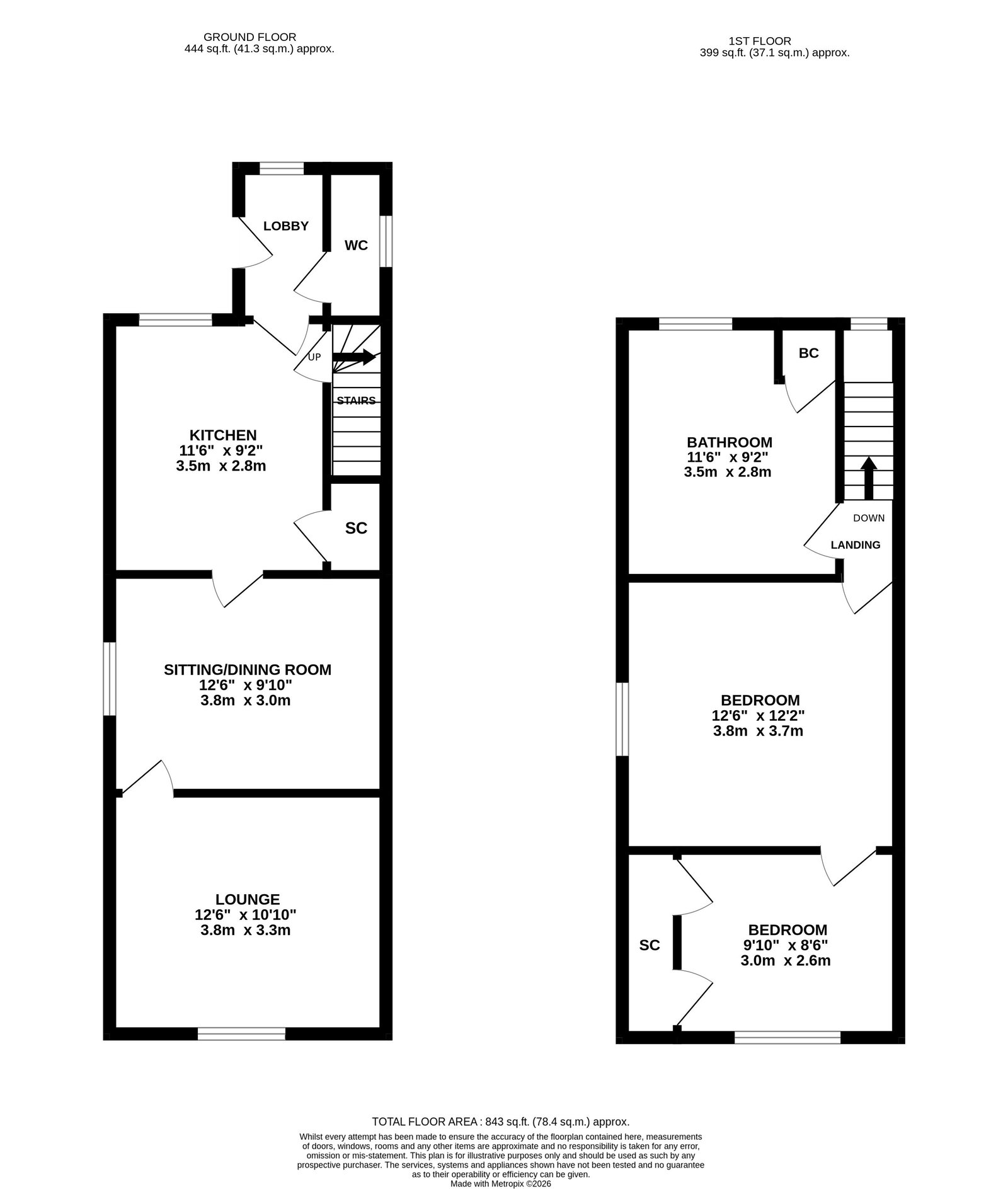 21, Church Street, Sandy floorplan