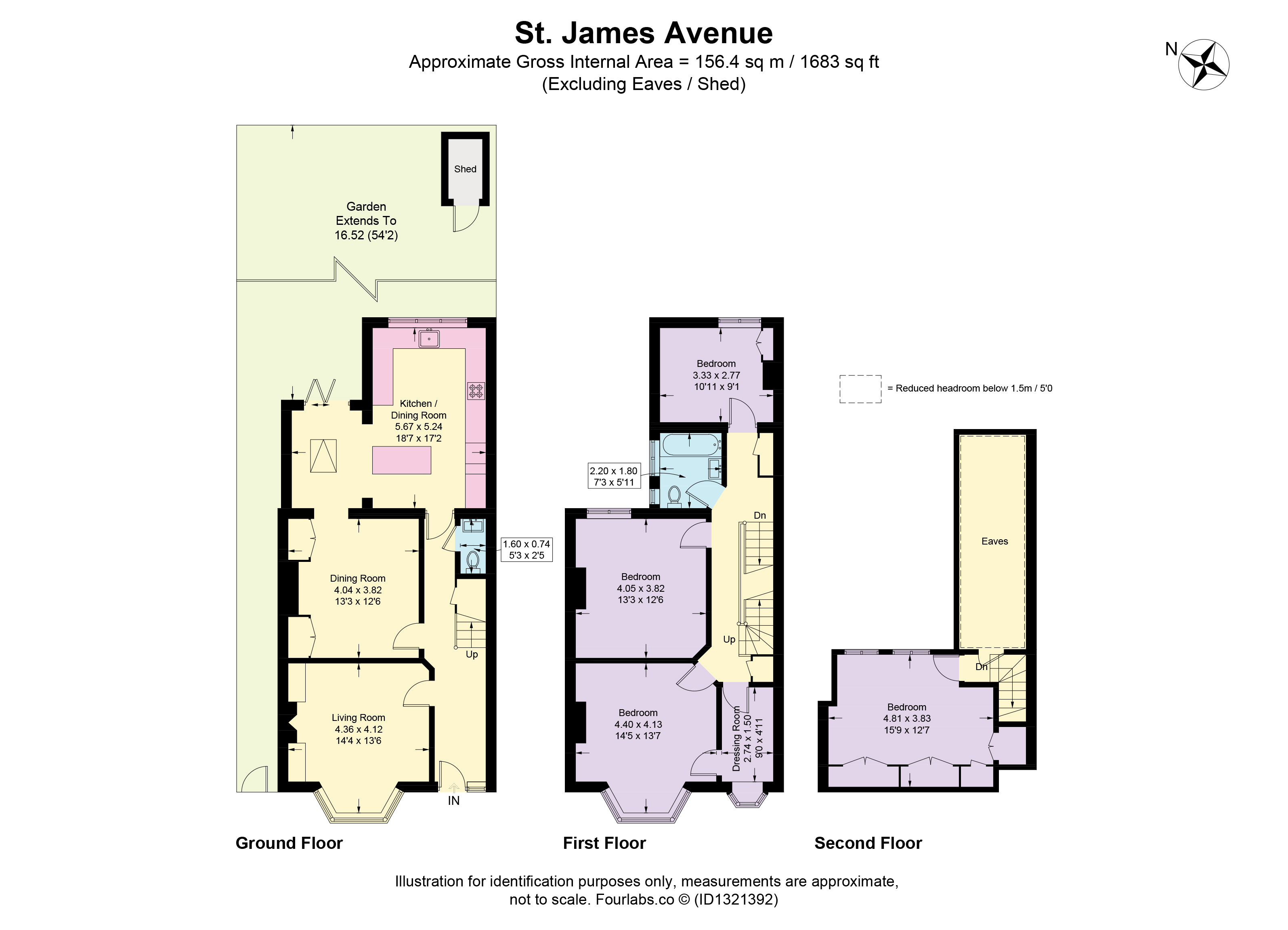 16 St. James Avenue, Sutton floorplan