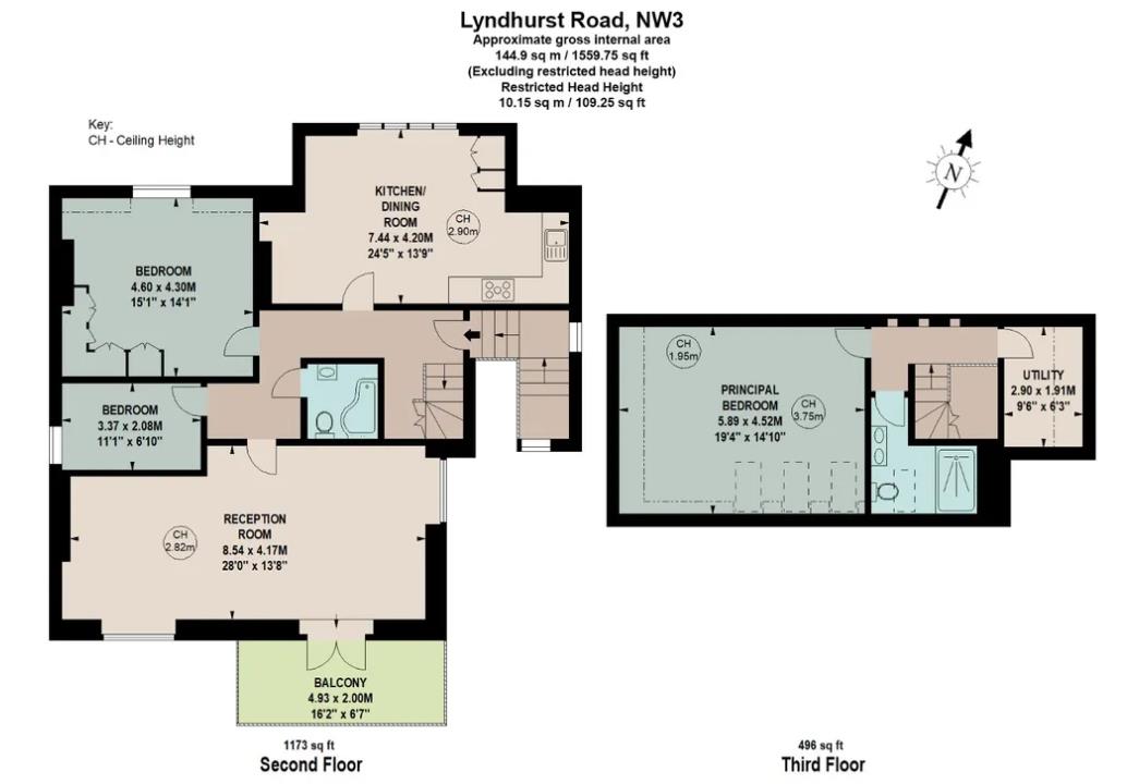 31d, Lyndhurst Road, London floorplan