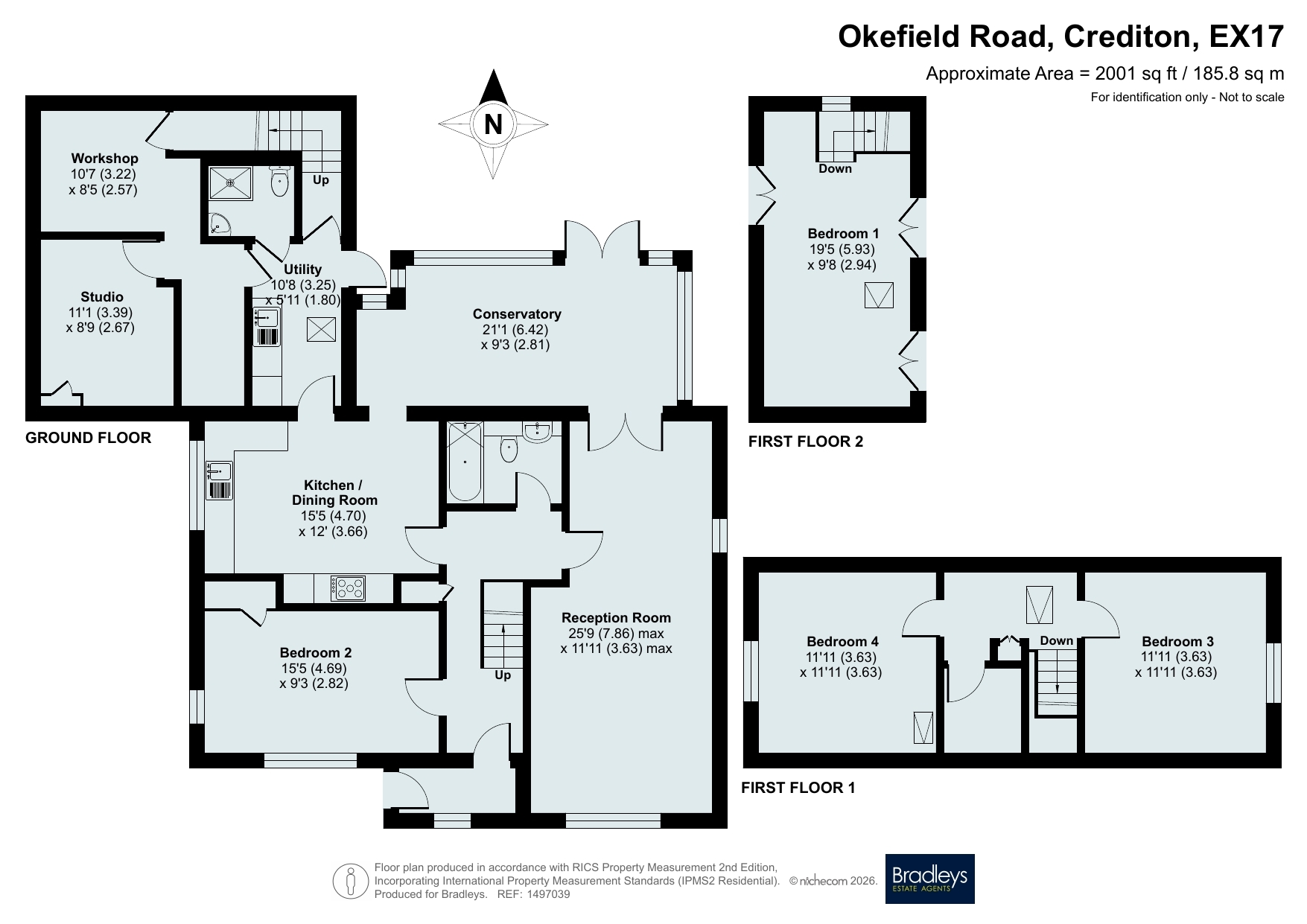 Lansdown 13 Okefield Road, Crediton Devon, Devon floorplan