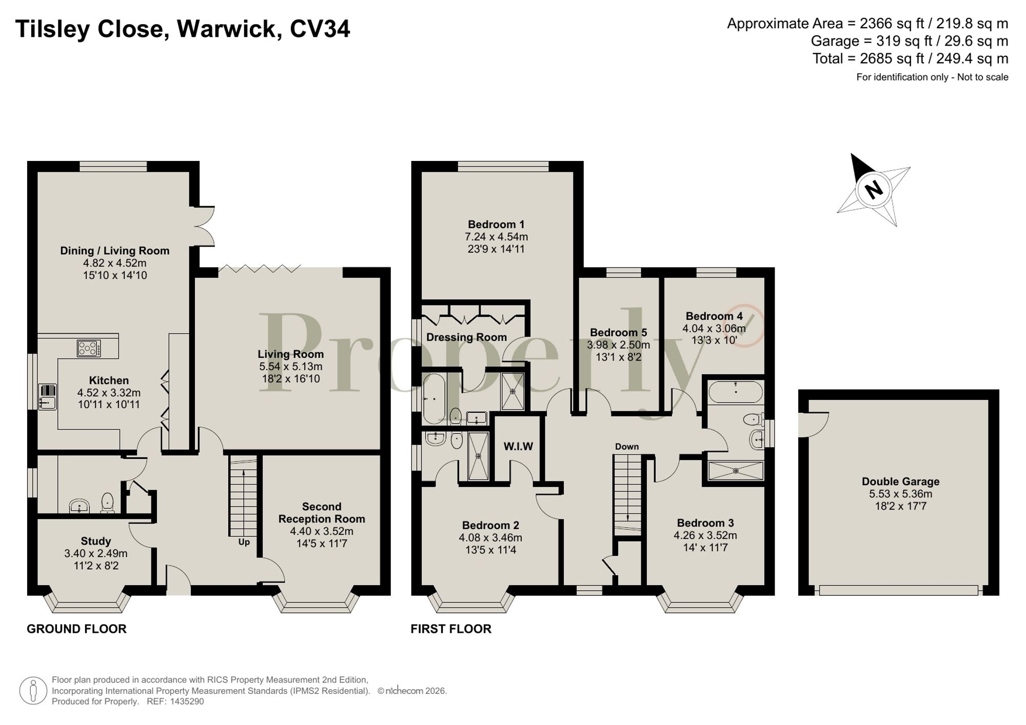3 Tilsley Close, Warwick floorplan