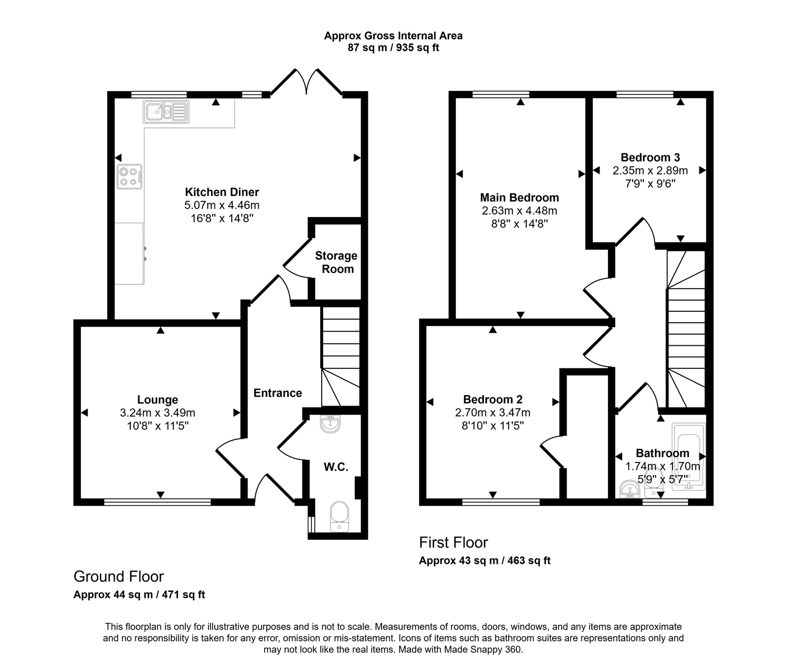 44a, Stoneberry Road, Bristol floorplan