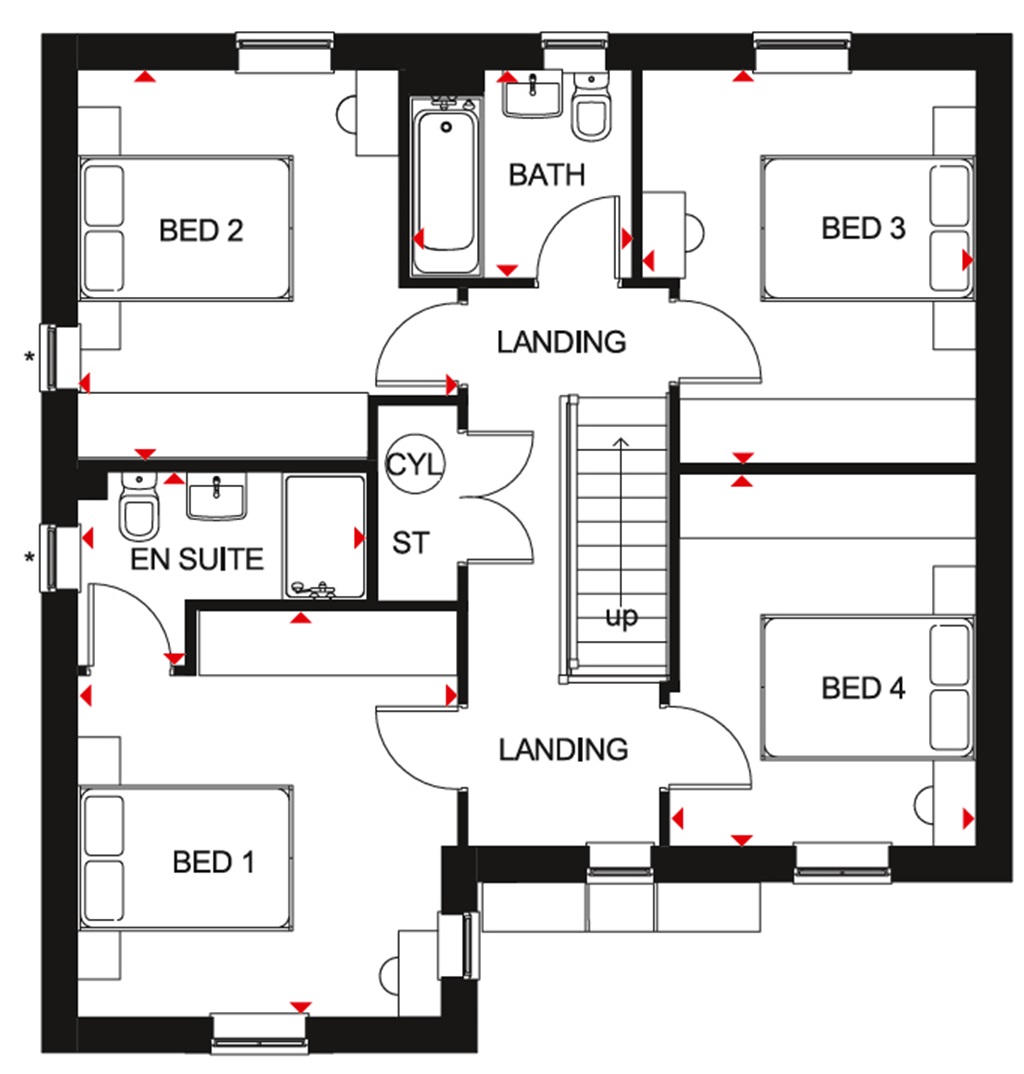 "Halton" at Carrs Lane, Cudworth, Barnsley S72, 4 bedroom detached