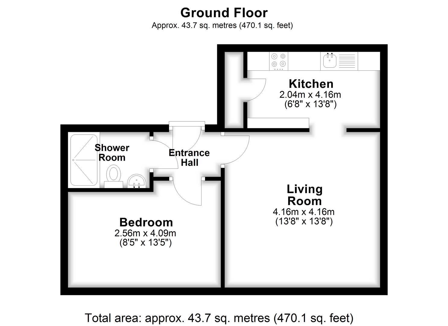 Flat 3, Combe House, Combe Road, Portishead floorplan