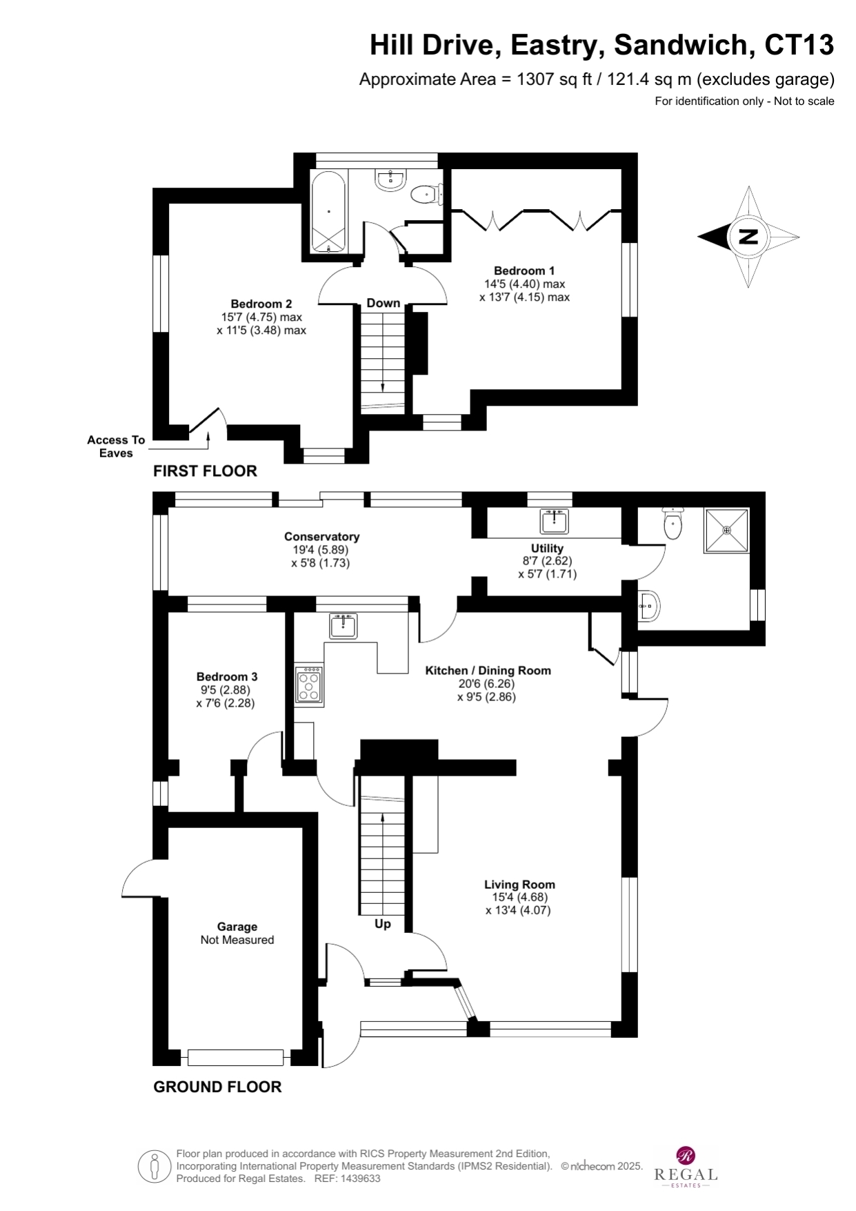 4, Hill Drive Eastry, Sandwich floorplan