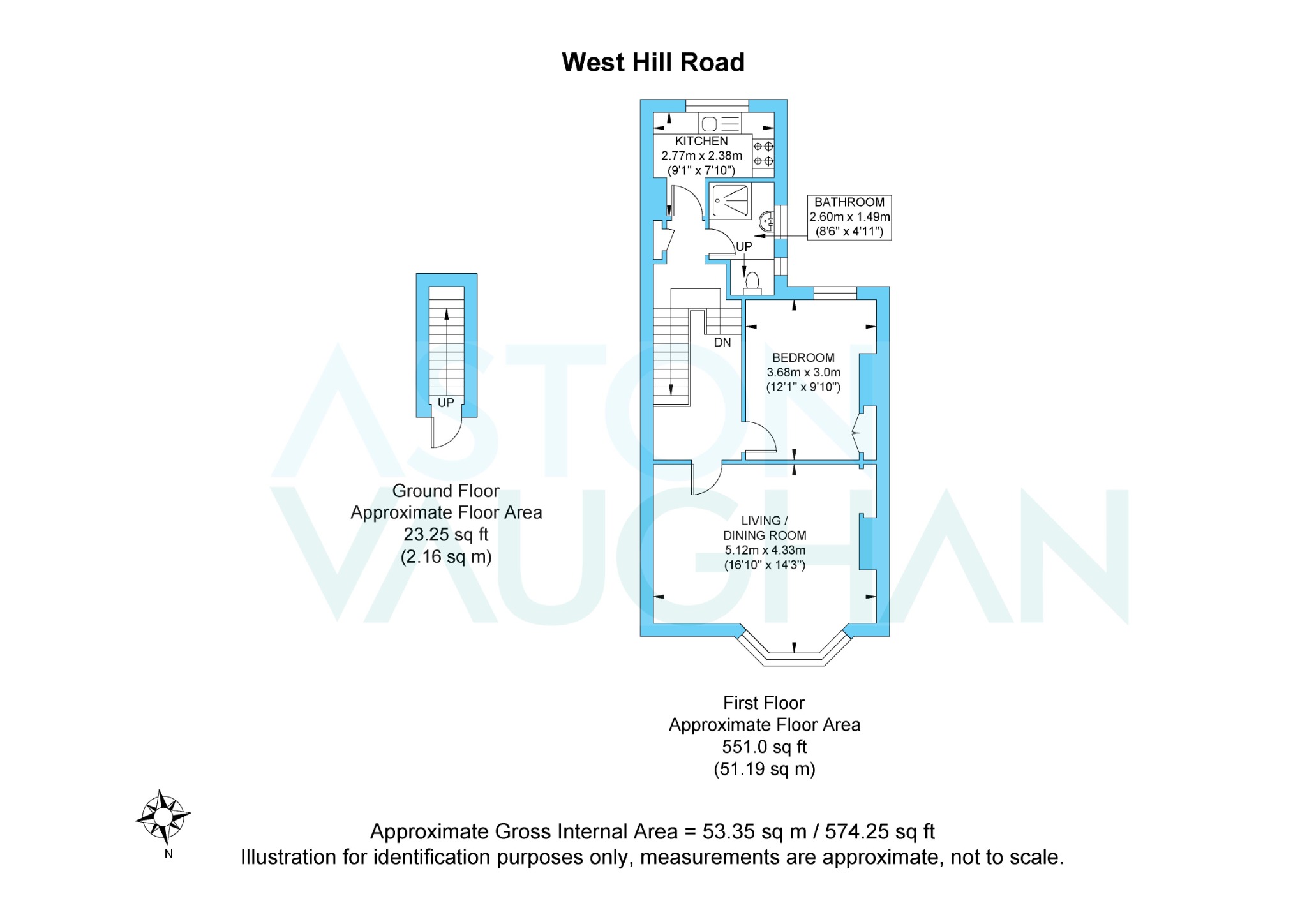 FFF, 19 West Hill Road, East Sussex floorplan