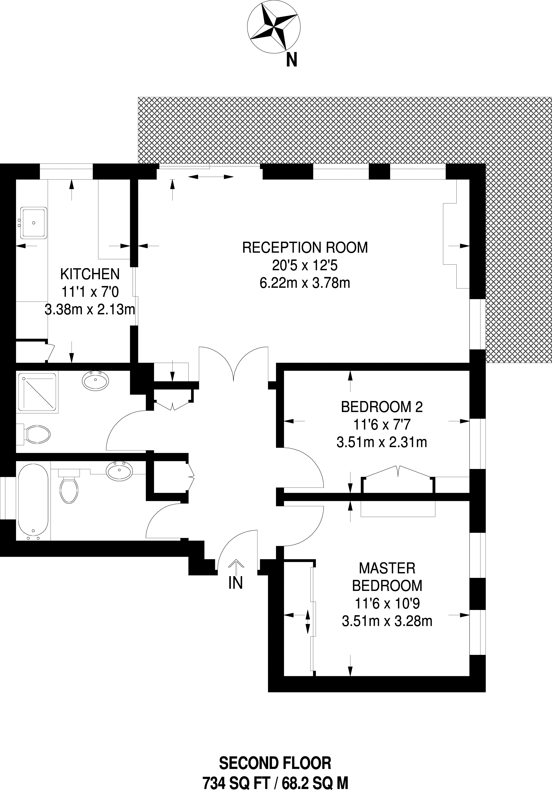 2 Bedrooms Flat to rent in Thorney Crescent, Battersea SW11