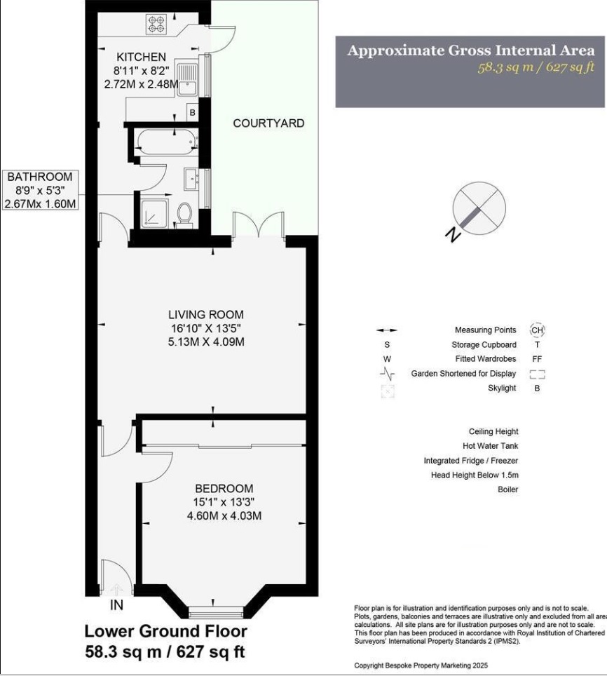 3a, Clarence Square, Brighton floorplan