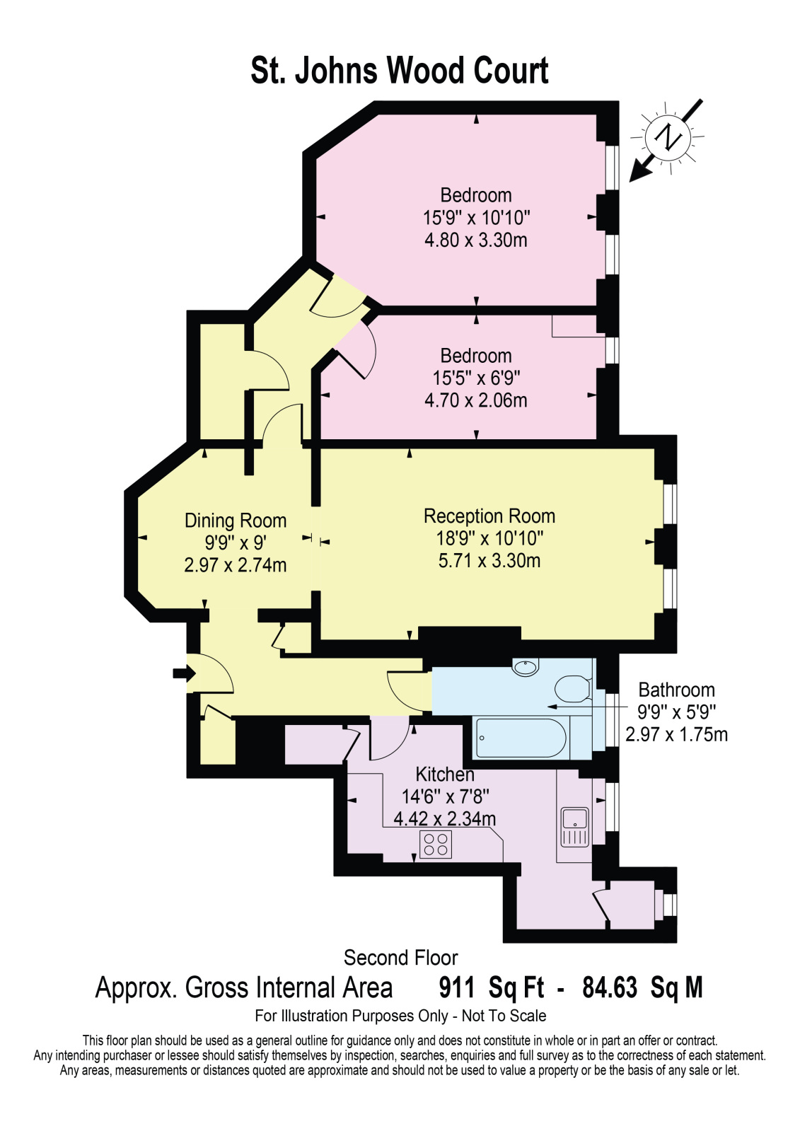 12a, St Johns Wood Court, London floorplan