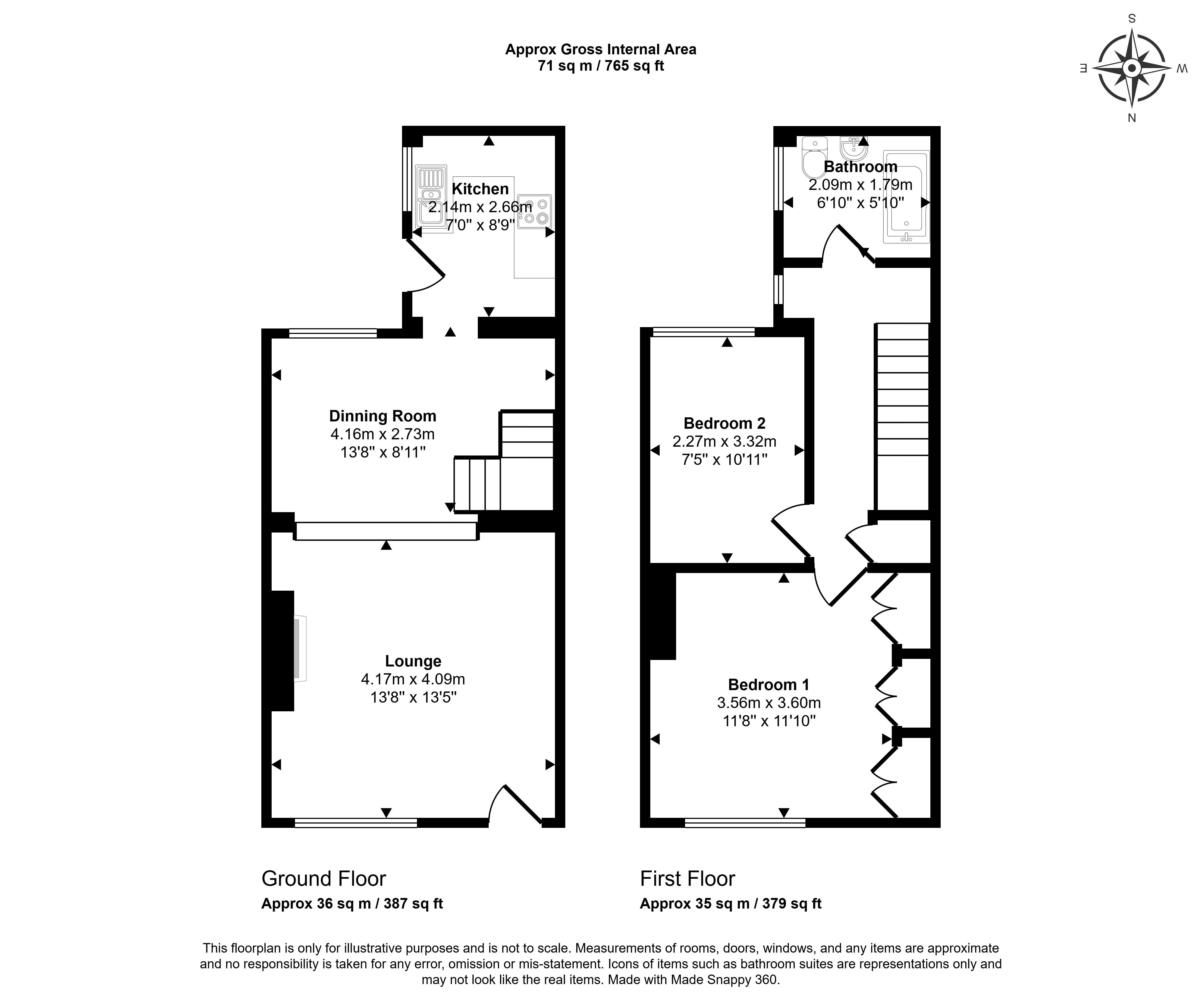 24, Magdalene Place, Ferryhill floorplan