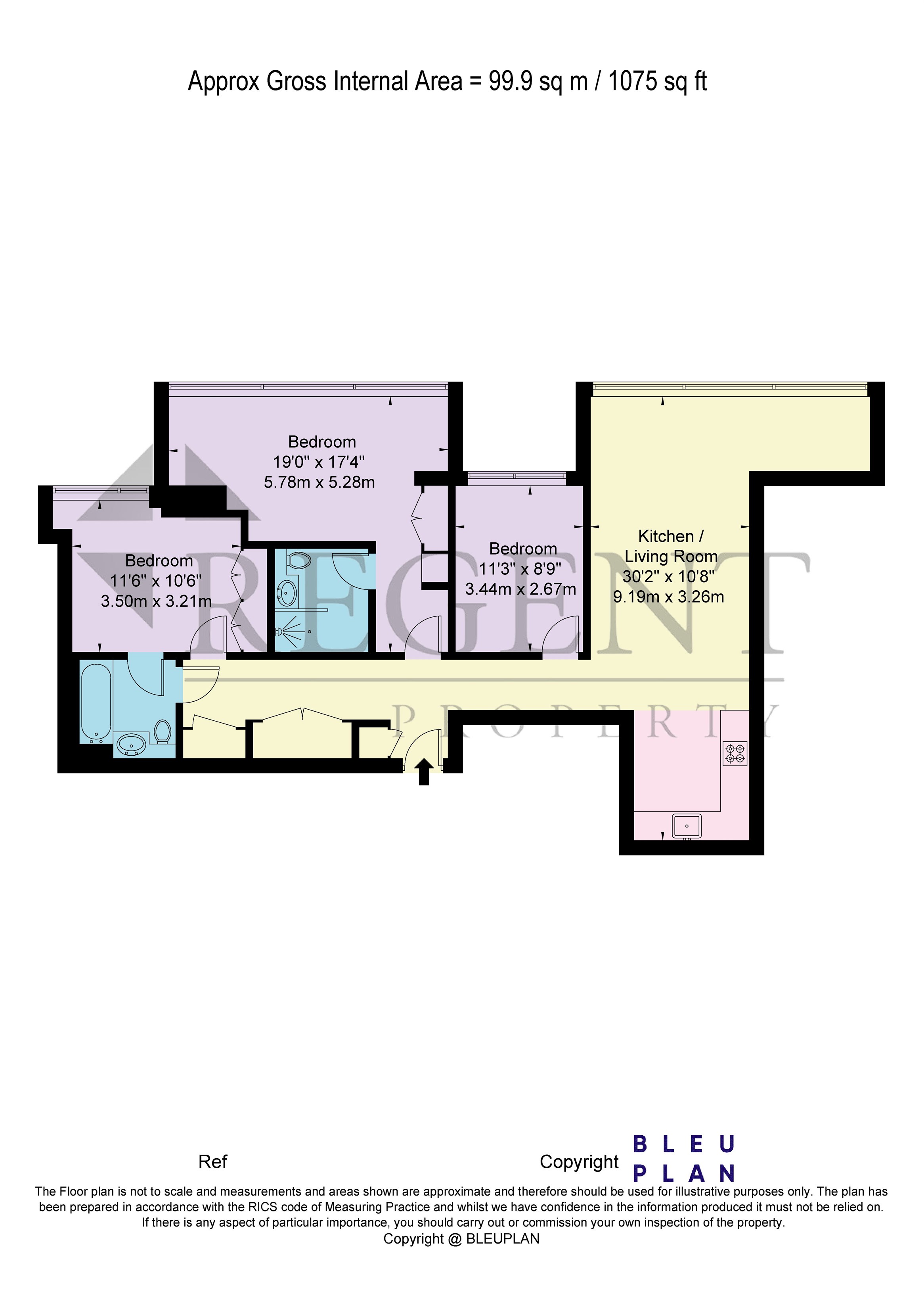 Apartment, 206, Valencia Tower, London floorplan