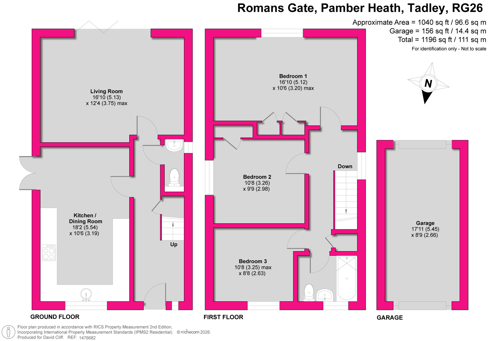 7, Romans Gate, Tadley floorplan