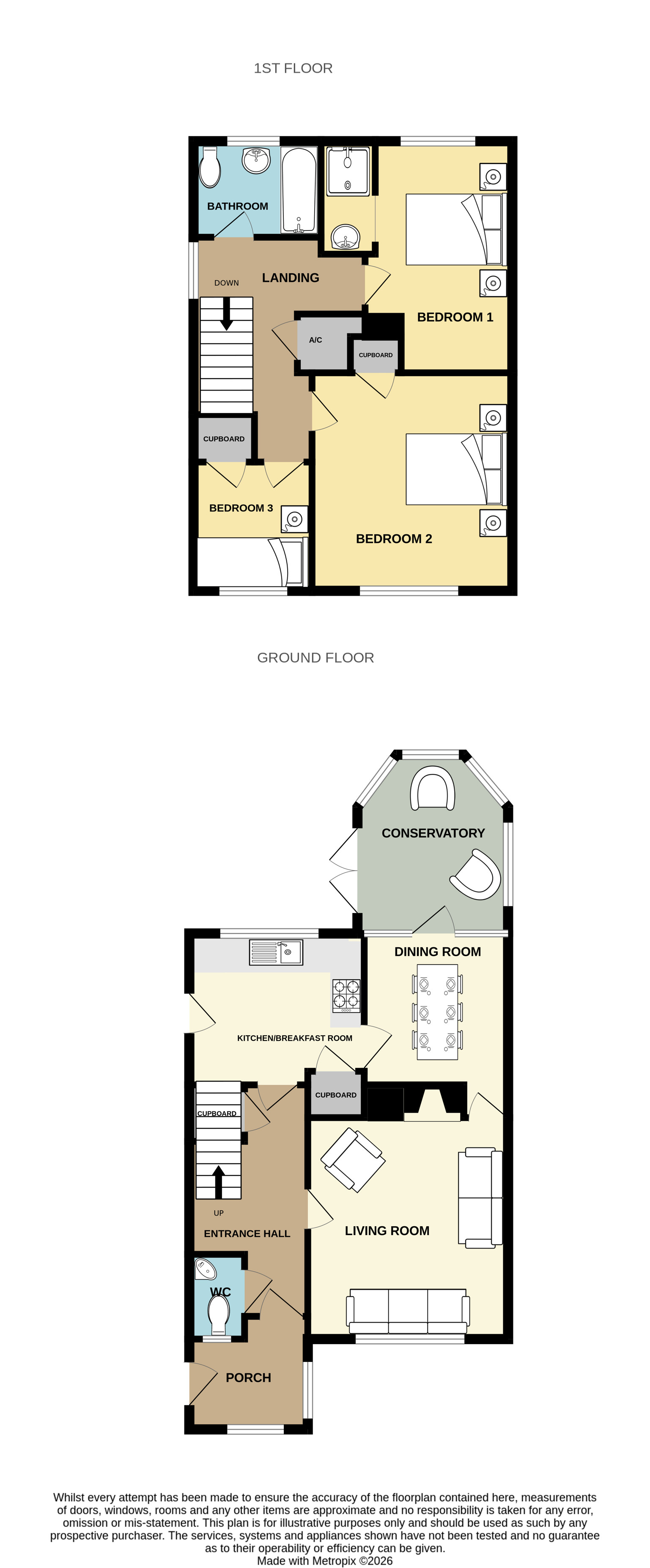 20, Huntham Close, Taunton, Somerset floorplan