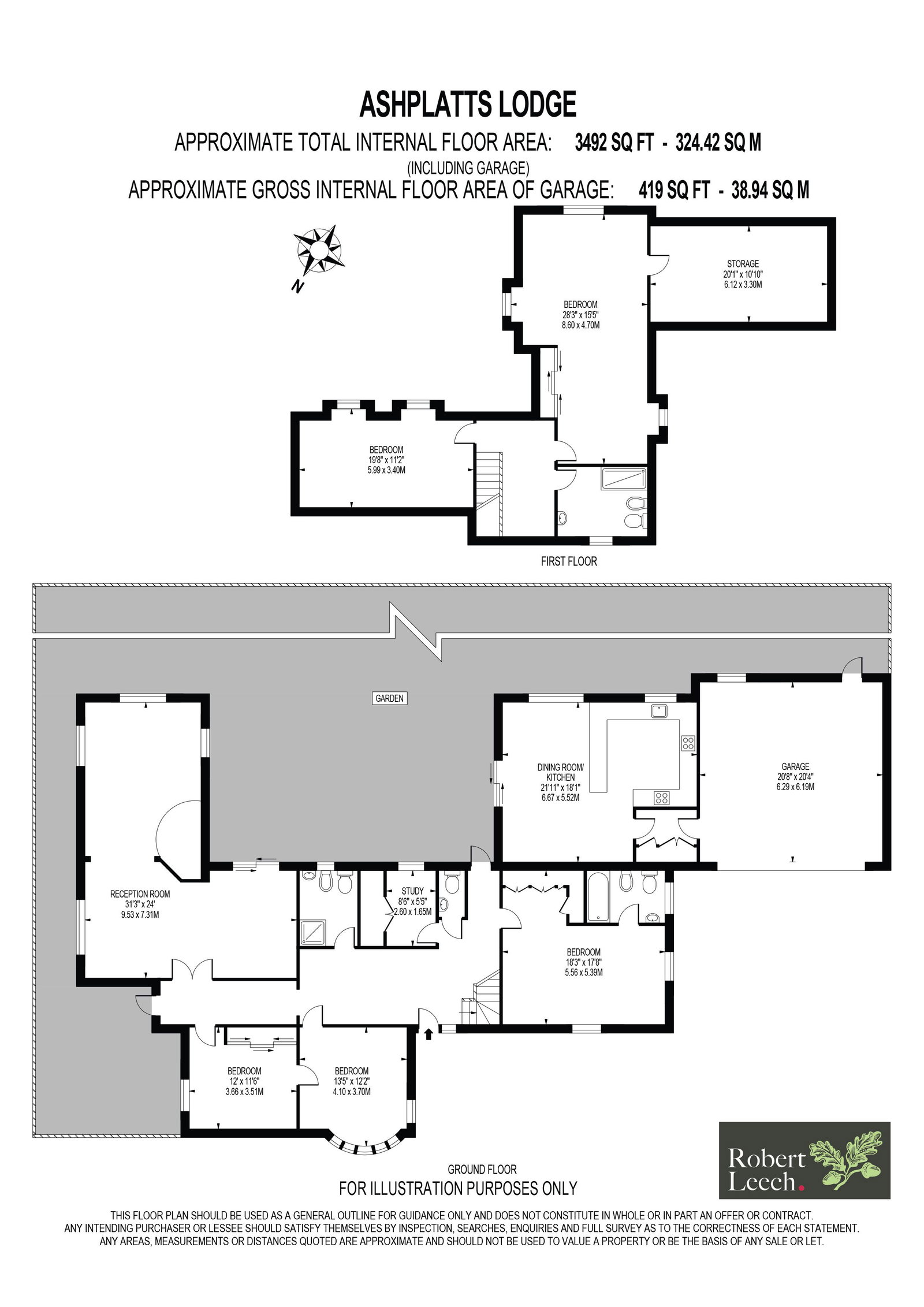 Ashplatt's Lodge, Holtye Road, East Grinstead floorplan