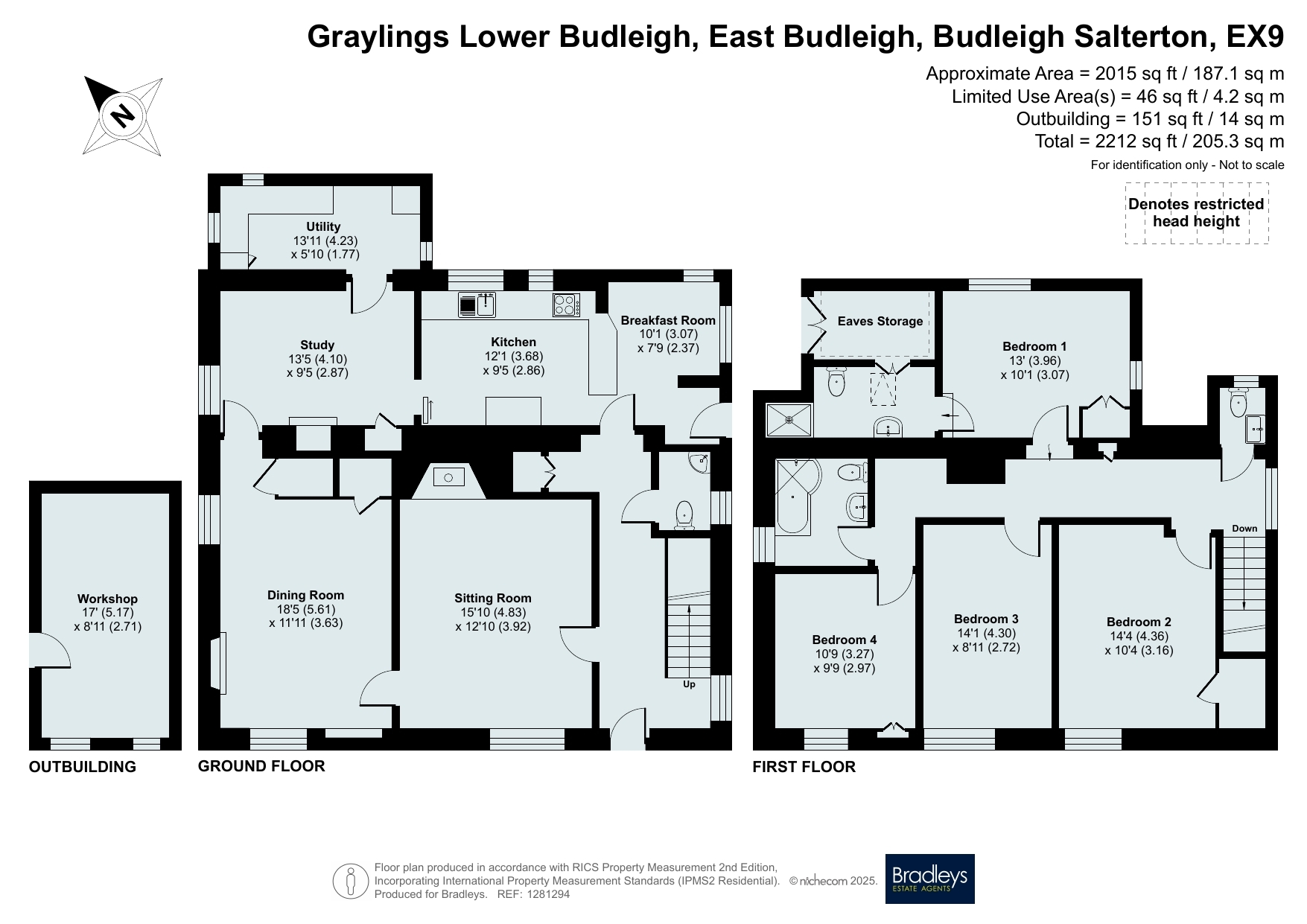 Graylings,, Lower Budleigh, Budleigh Salterton floorplan