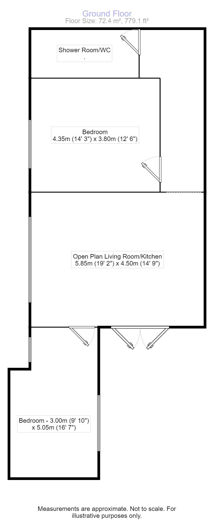 2 Bedrooms Flat to rent in Morda Road, Oswestry SY11